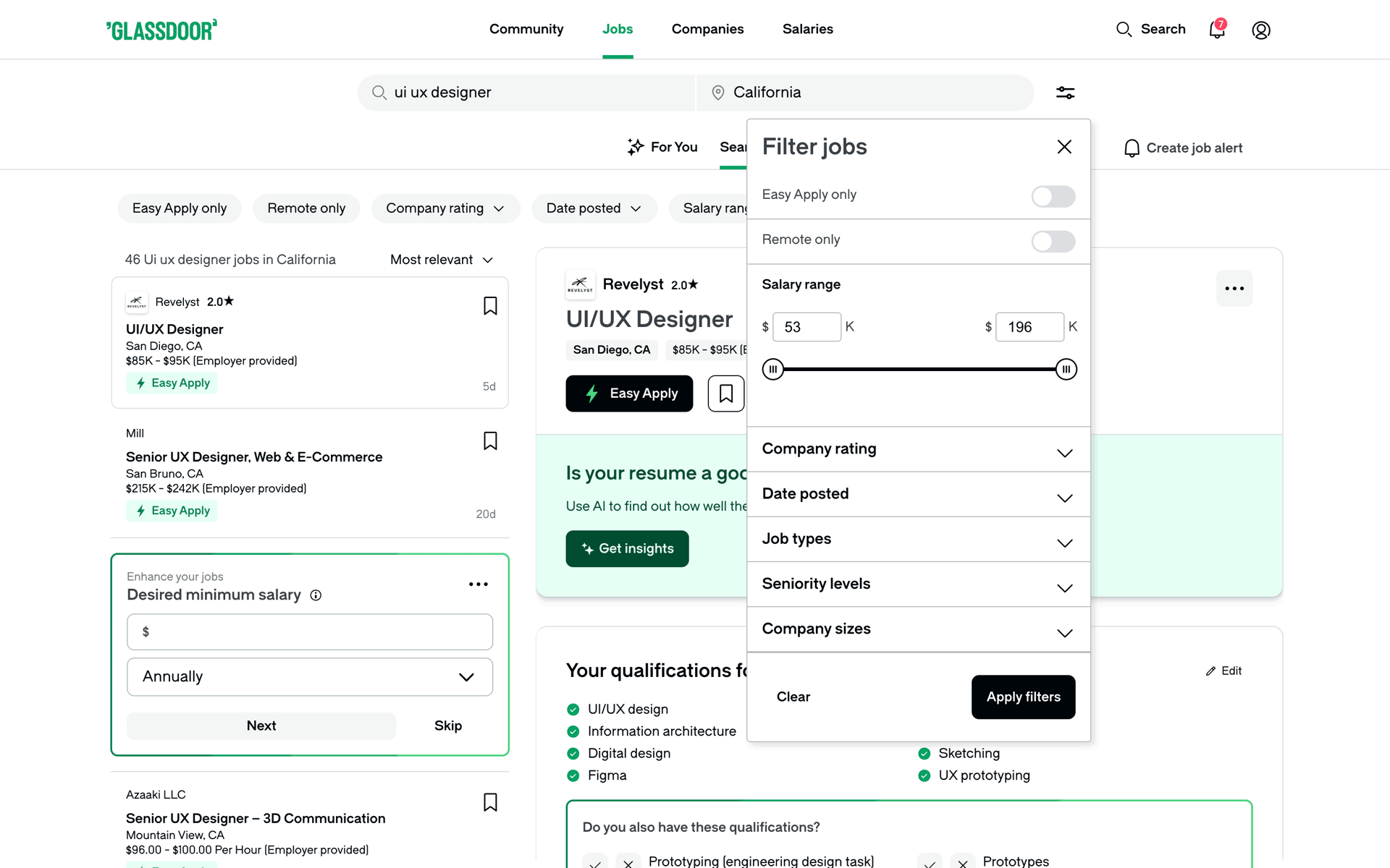 Glassdoor Web Business interface screenshot 23