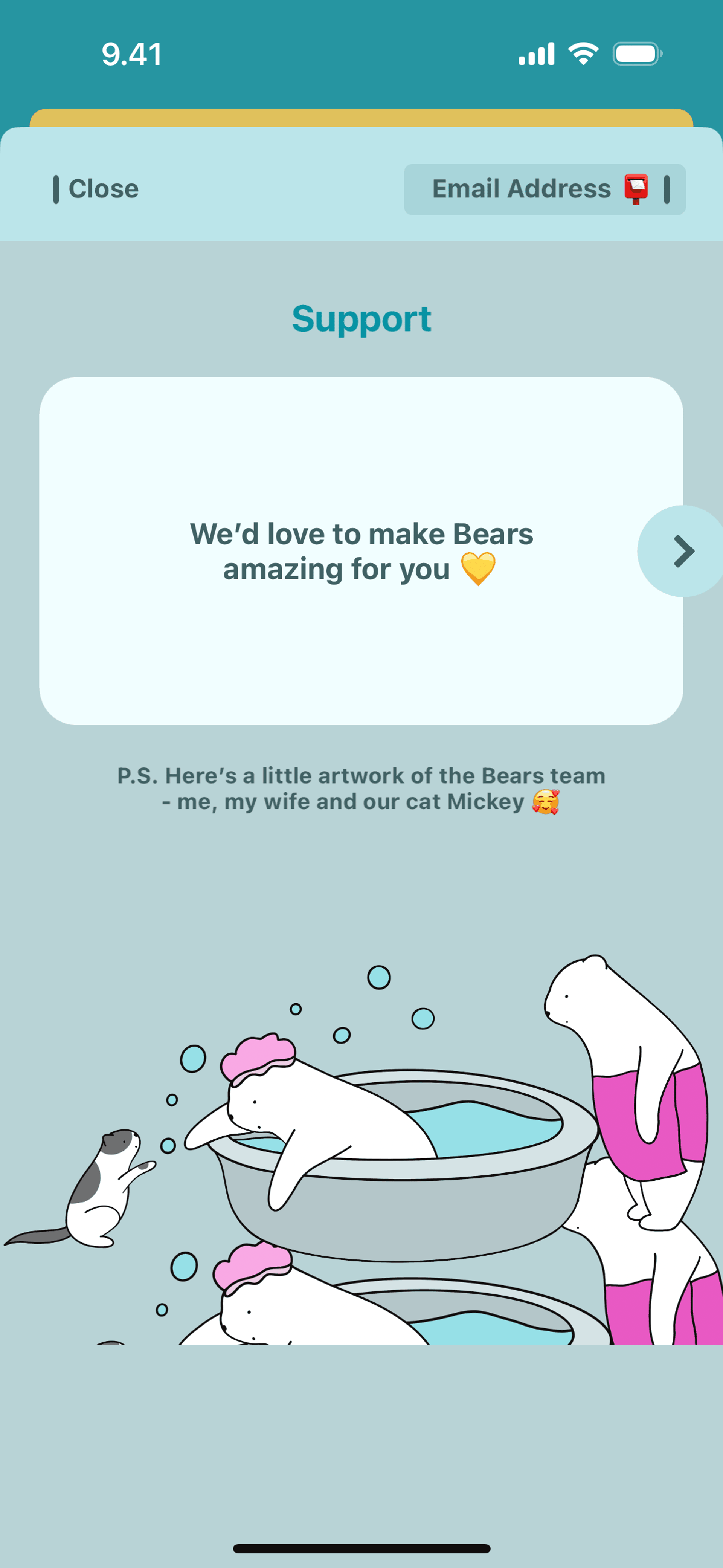 Bears Gratitude iOS Health & Fitness interface screenshot 7