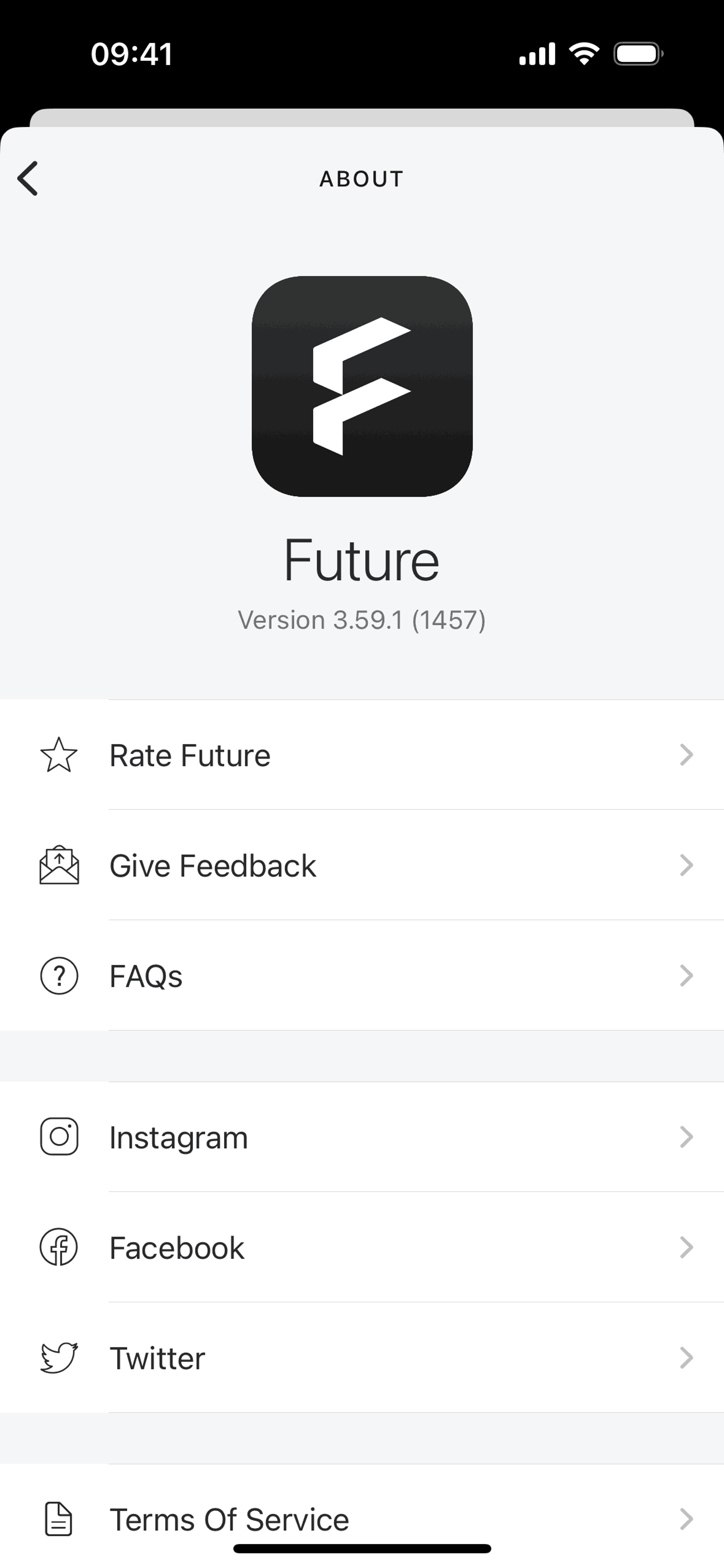 Future iOS Sports interface screenshot 9