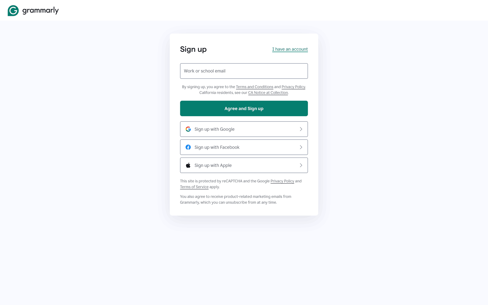 Grammarly Web AI interface screenshot 3