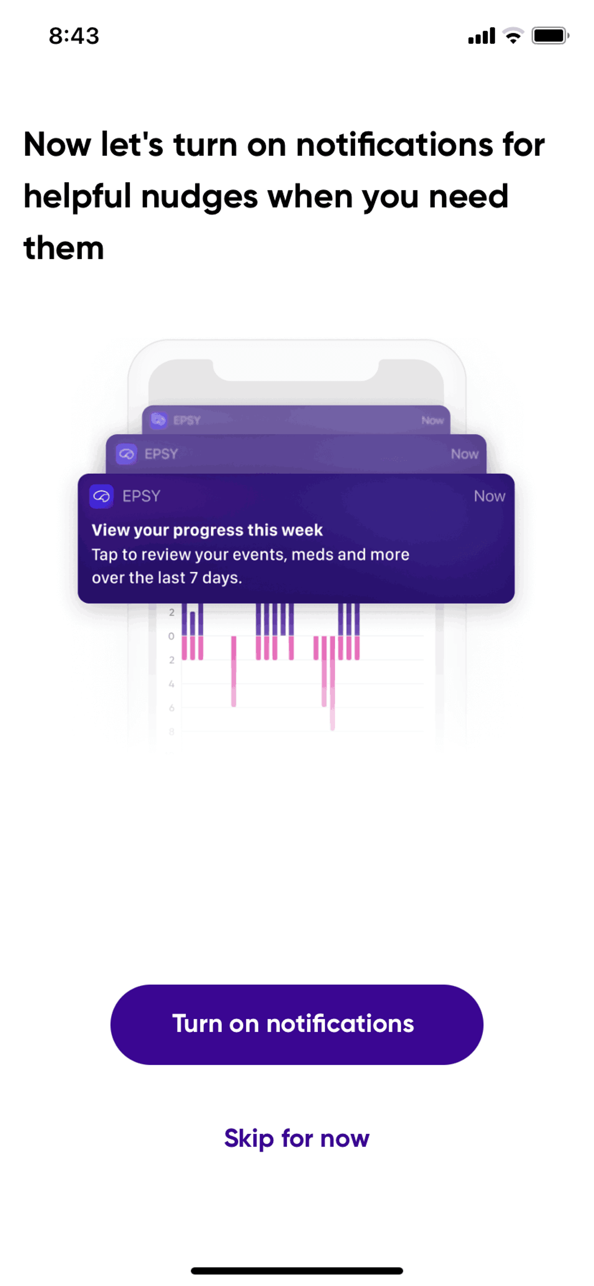 Epsy iOS Health & Fitness interface screenshot 13
