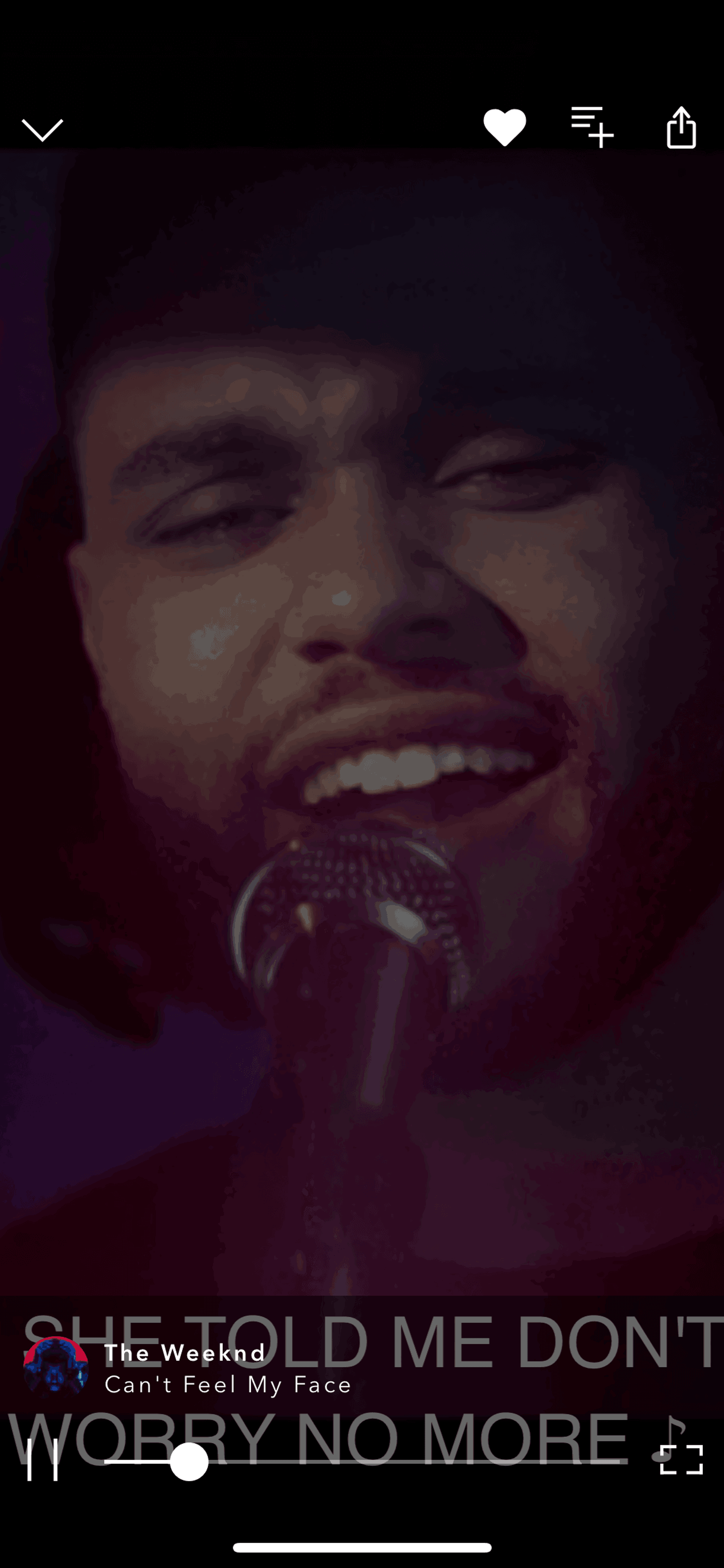 Vevo iOS Music & Audio interface screenshot 8