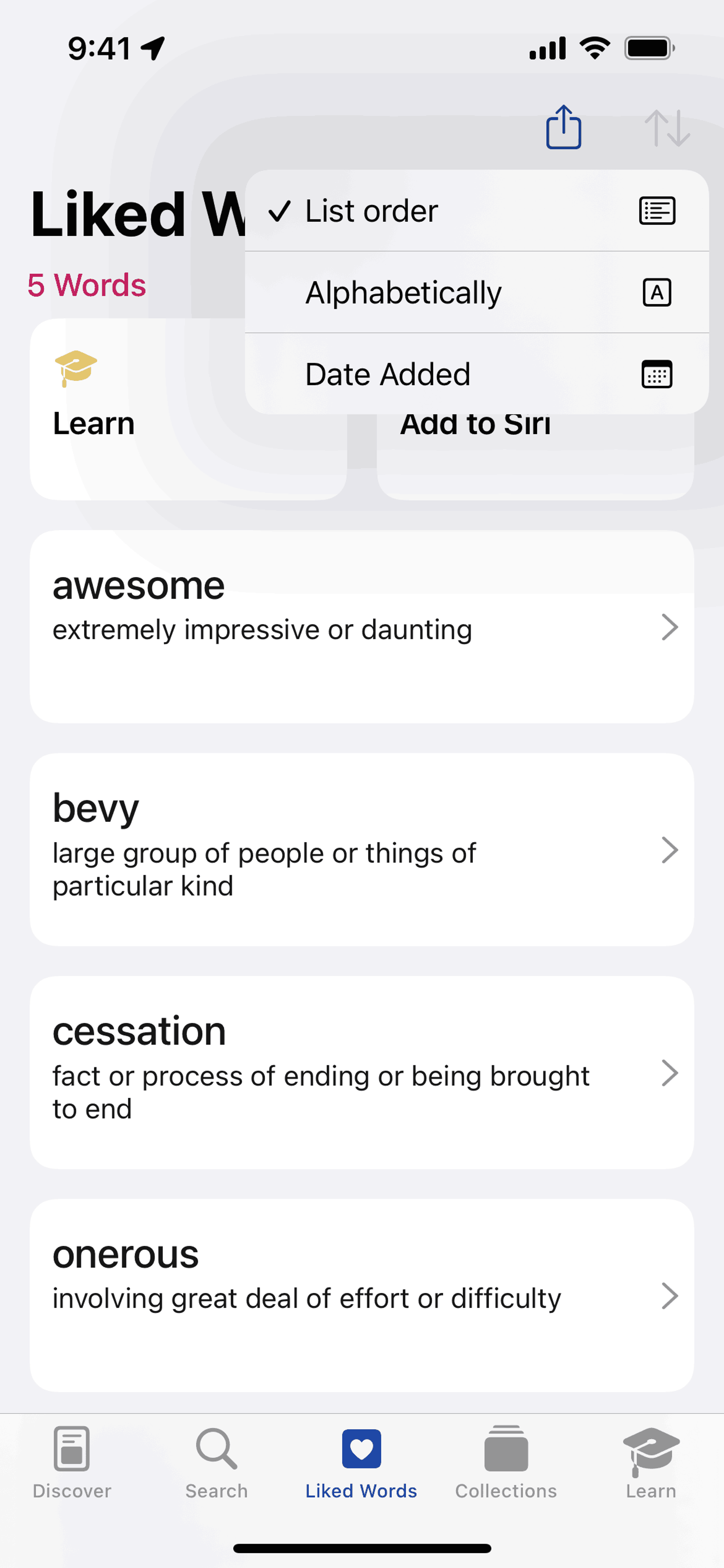 LookUp iOS Reference interface screenshot 14