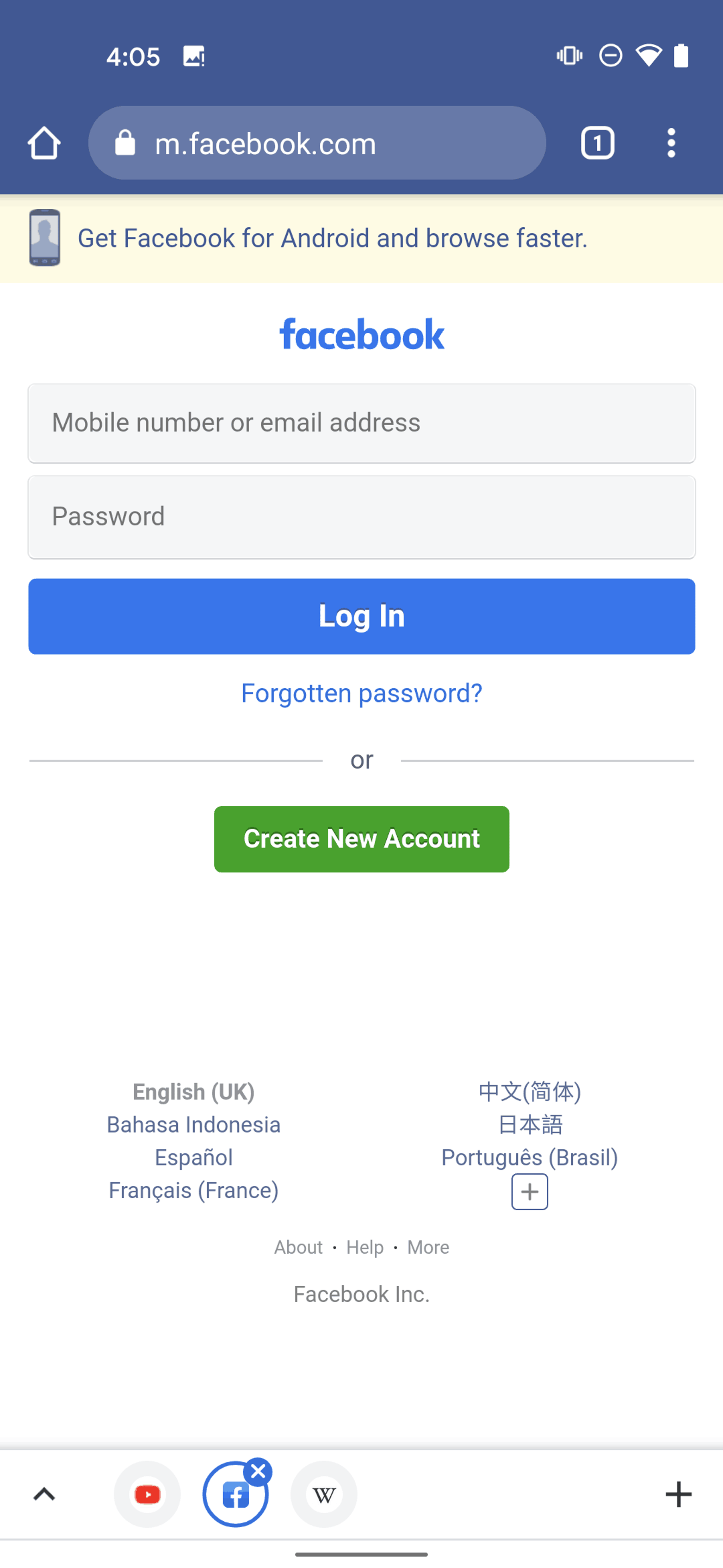 Google Chrome Android Utilities interface screenshot 16