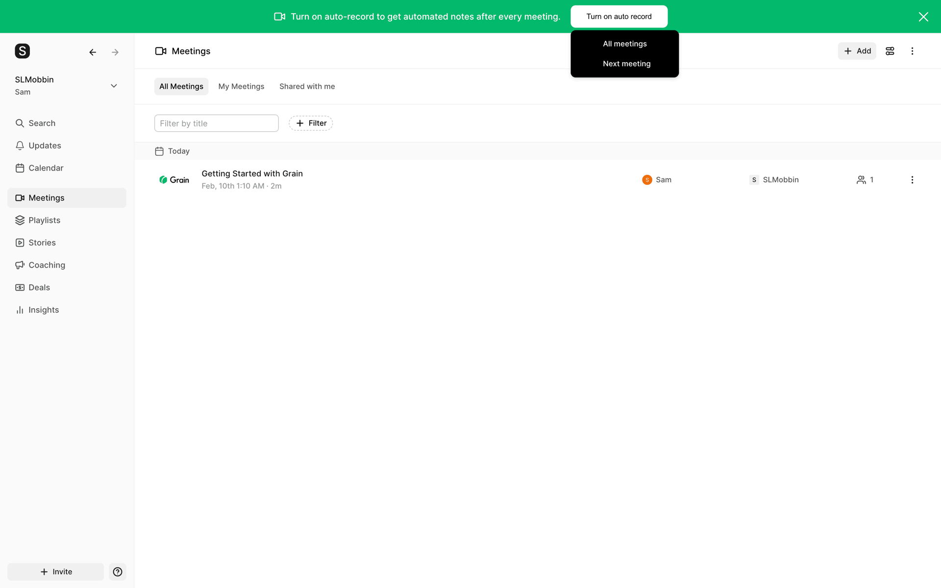Grain Web AI interface screenshot 11