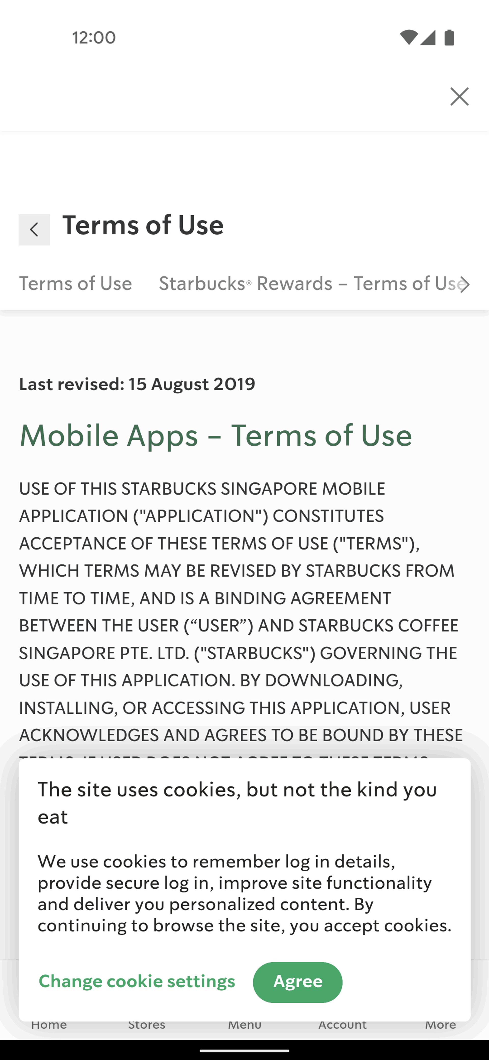 Starbucks Android Food & Drink interface screenshot 14