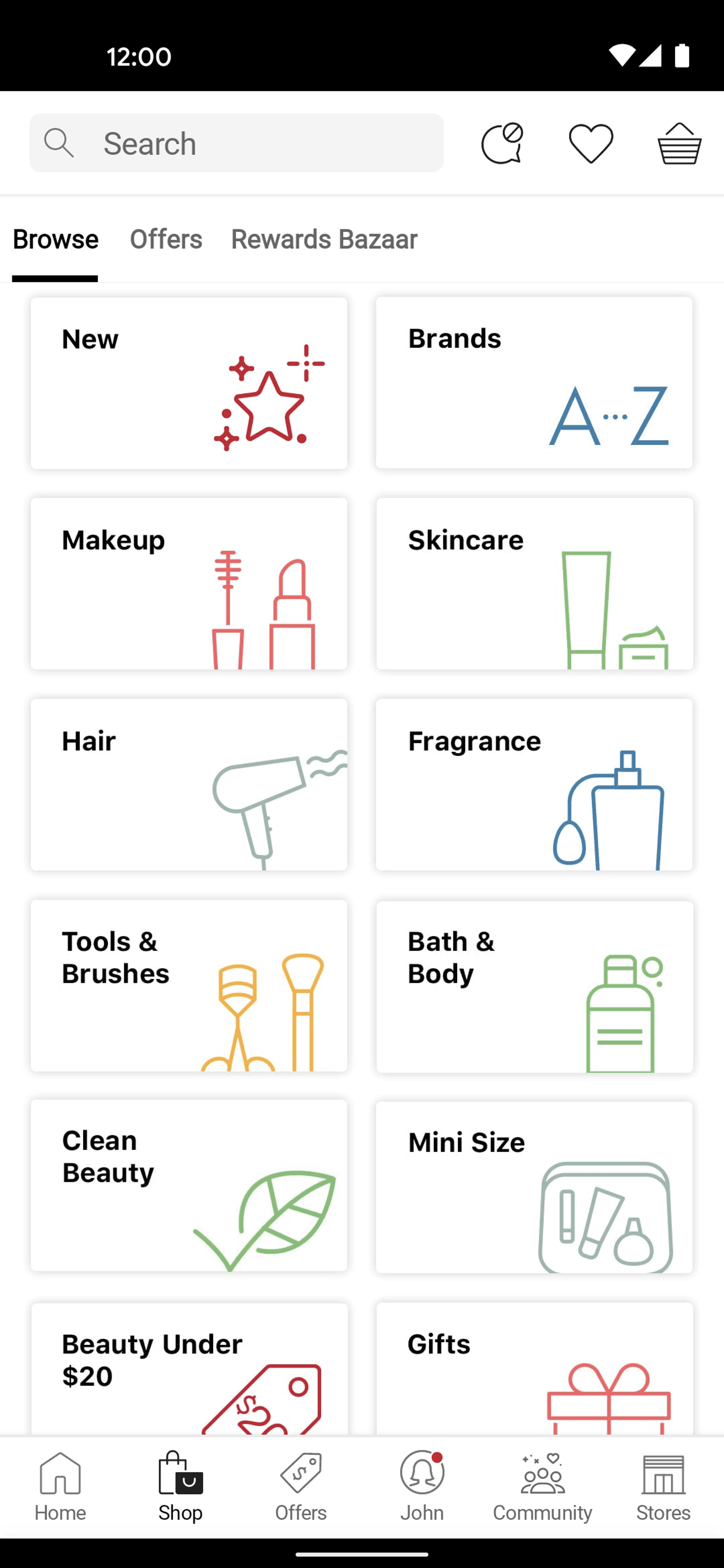 Sephora Android Shopping interface screenshot 3