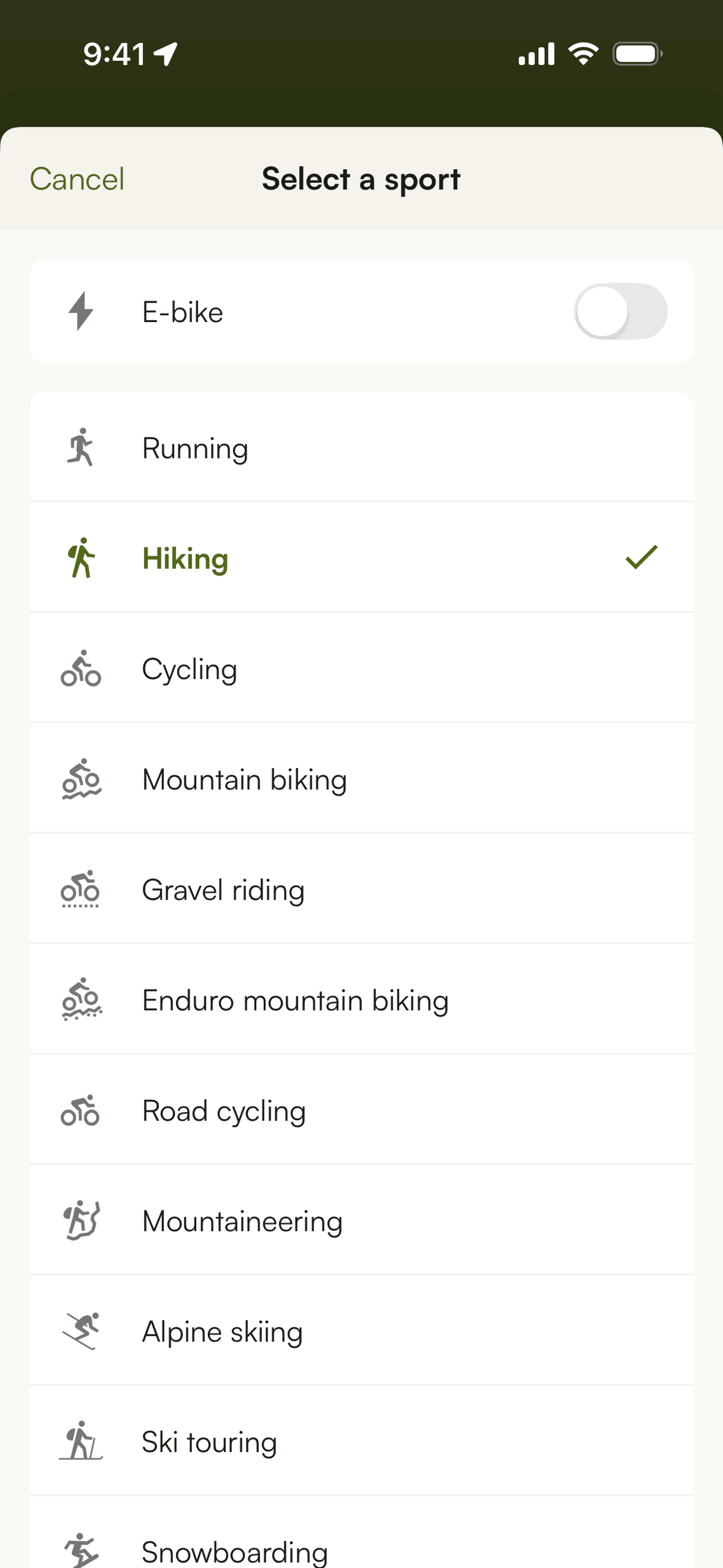 komoot iOS Health & Fitness interface screenshot 11