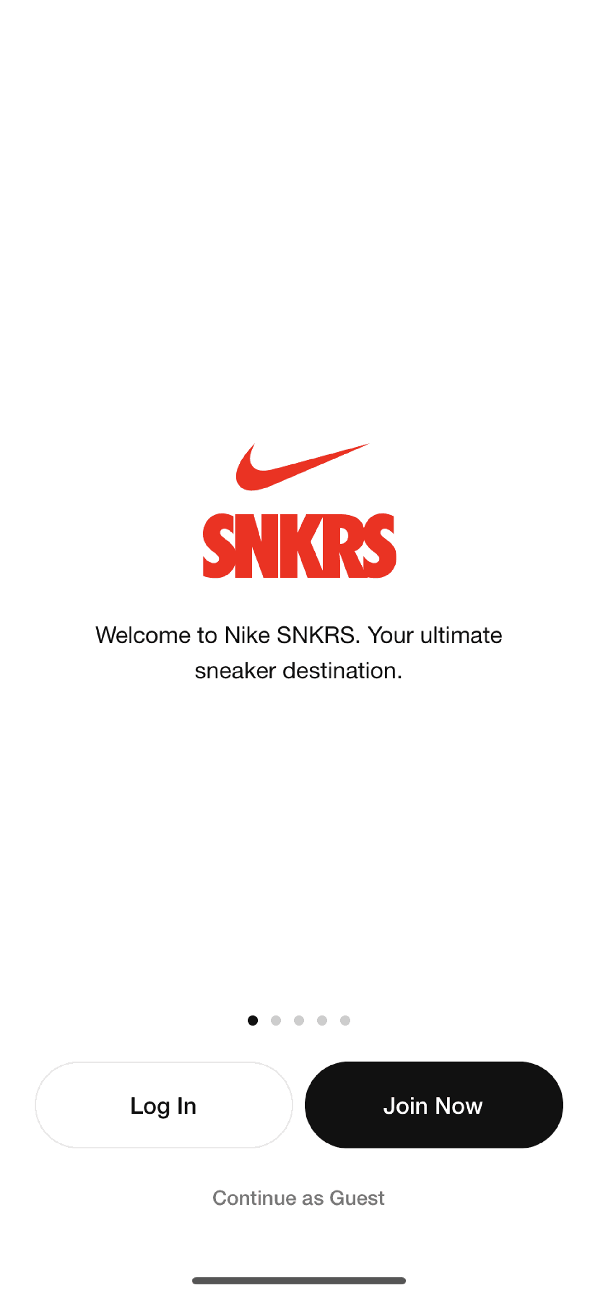 Nike SNKRS iOS Shopping interface screenshot 3