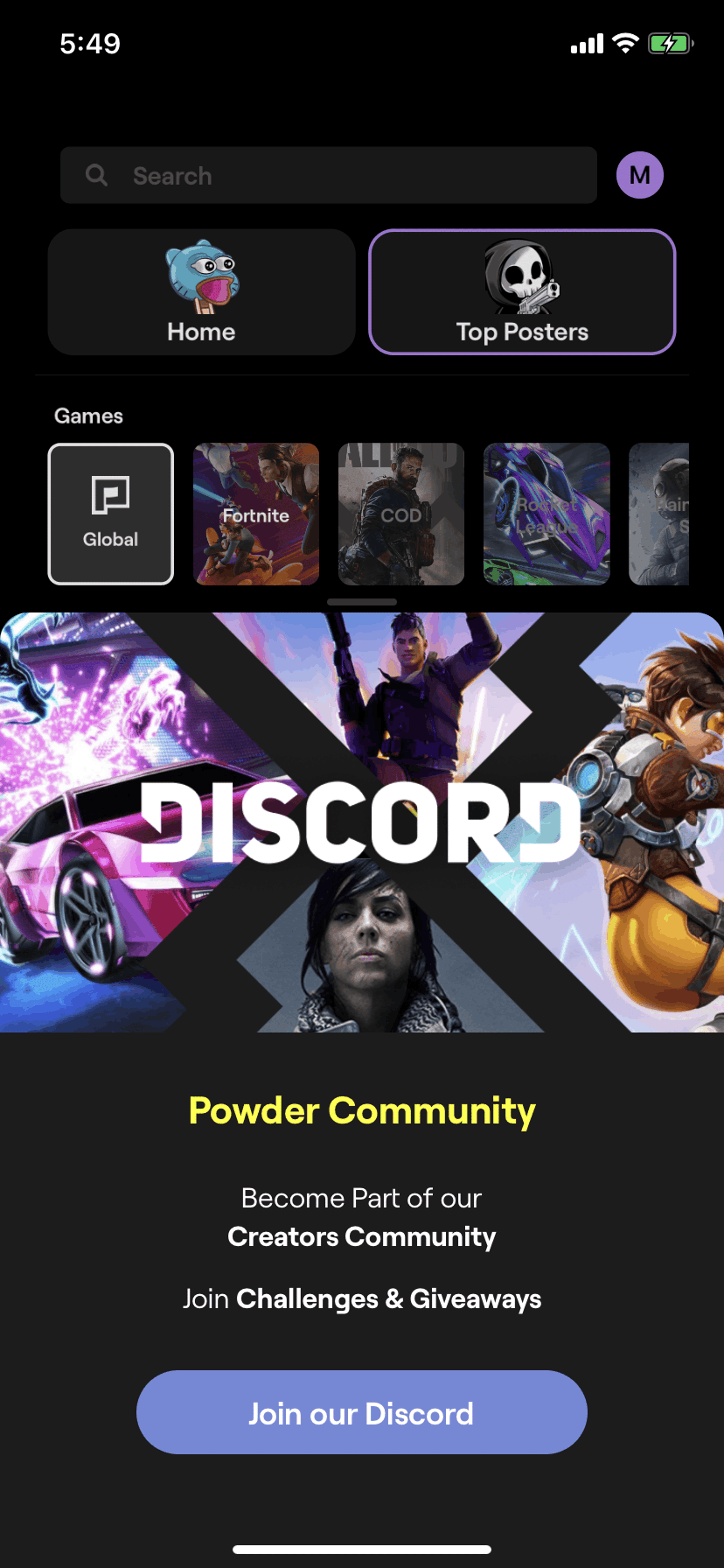 Powder iOS Social Networking interface screenshot 20