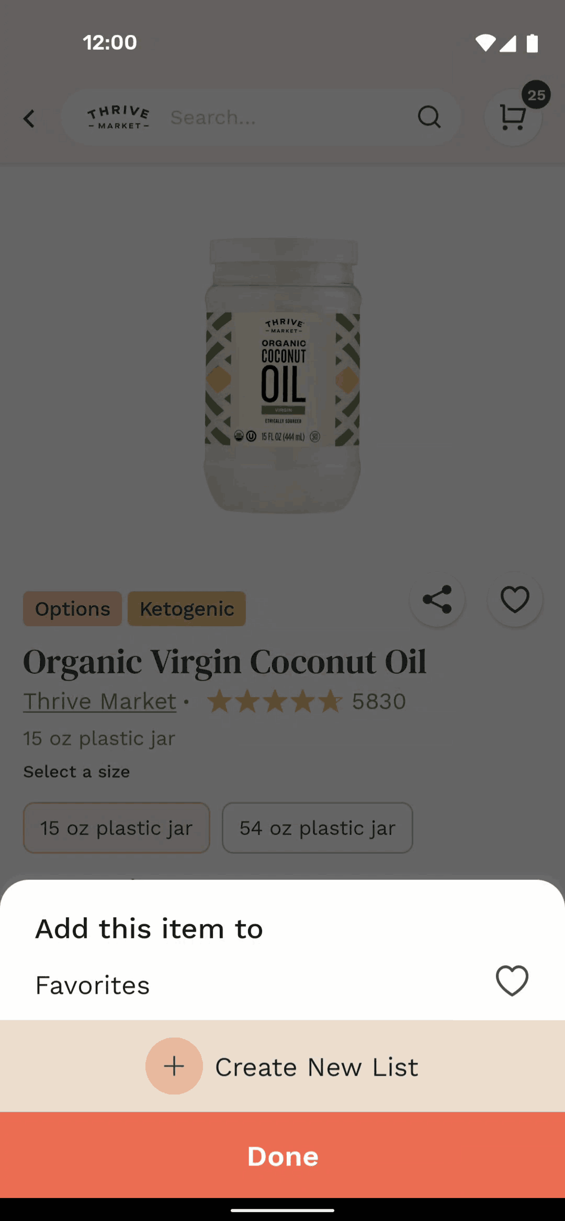 Thrive Market Android Shopping interface screenshot 10