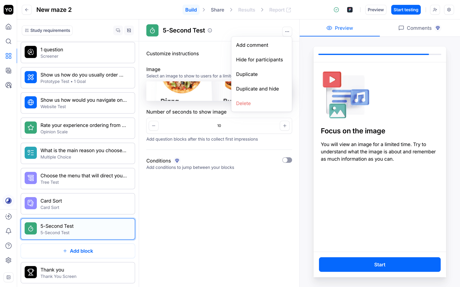 Maze Web Business interface screenshot 10