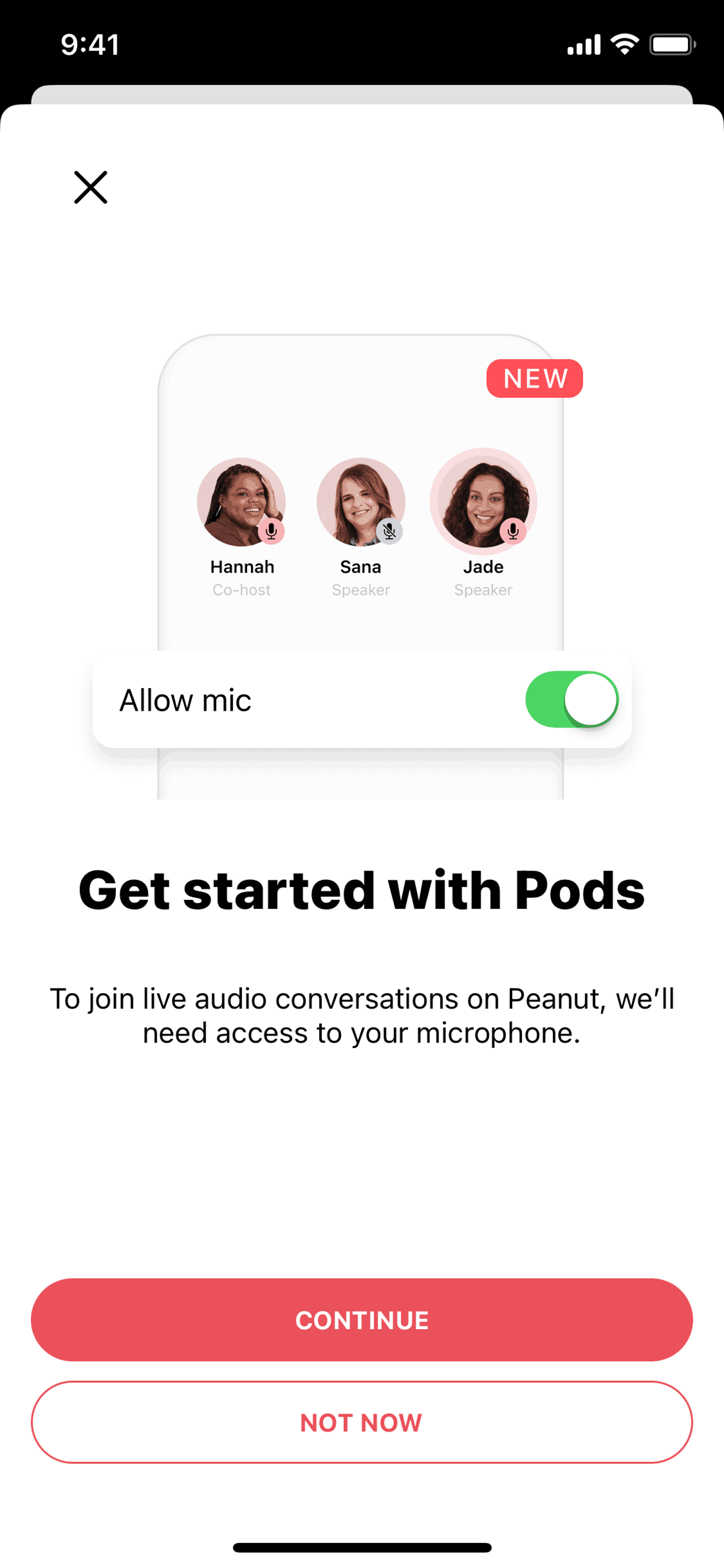 Peanut iOS Social Networking interface screenshot 15