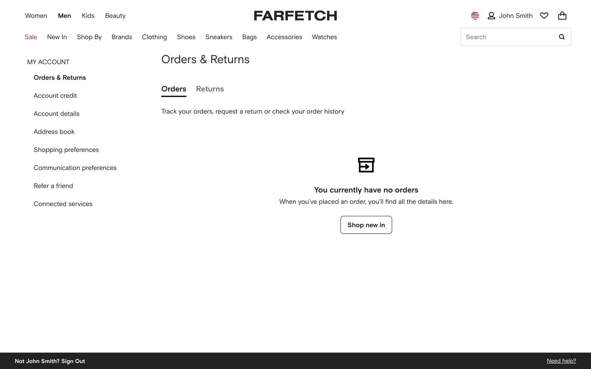 FARFETCH Web Shopping interface screenshot 9
