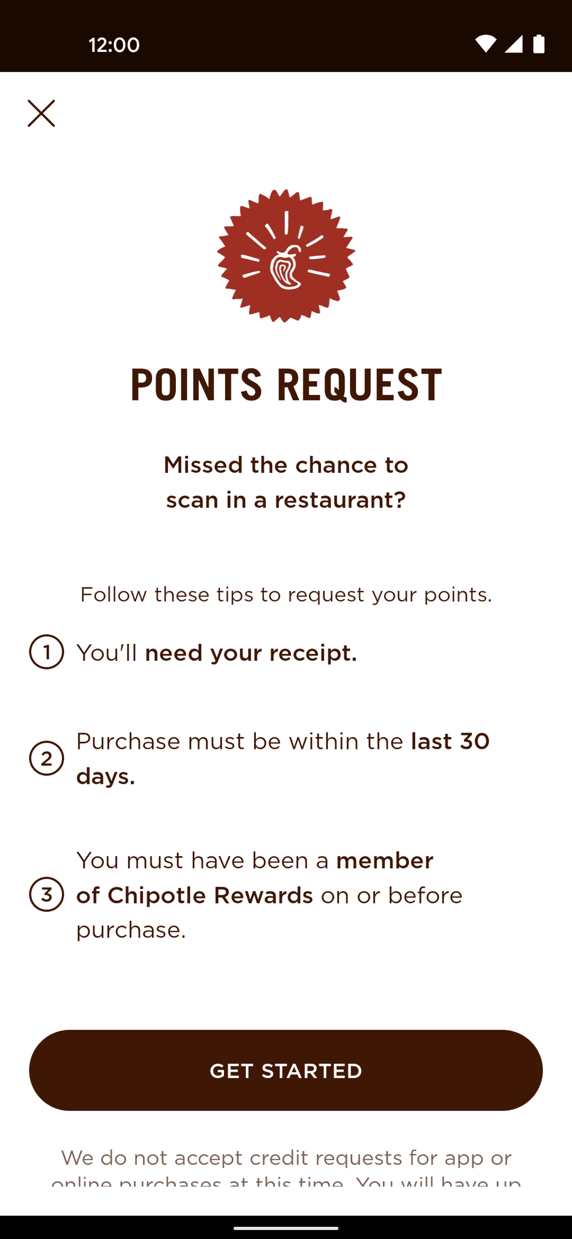 Chipotle Android Food & Drink interface screenshot 10