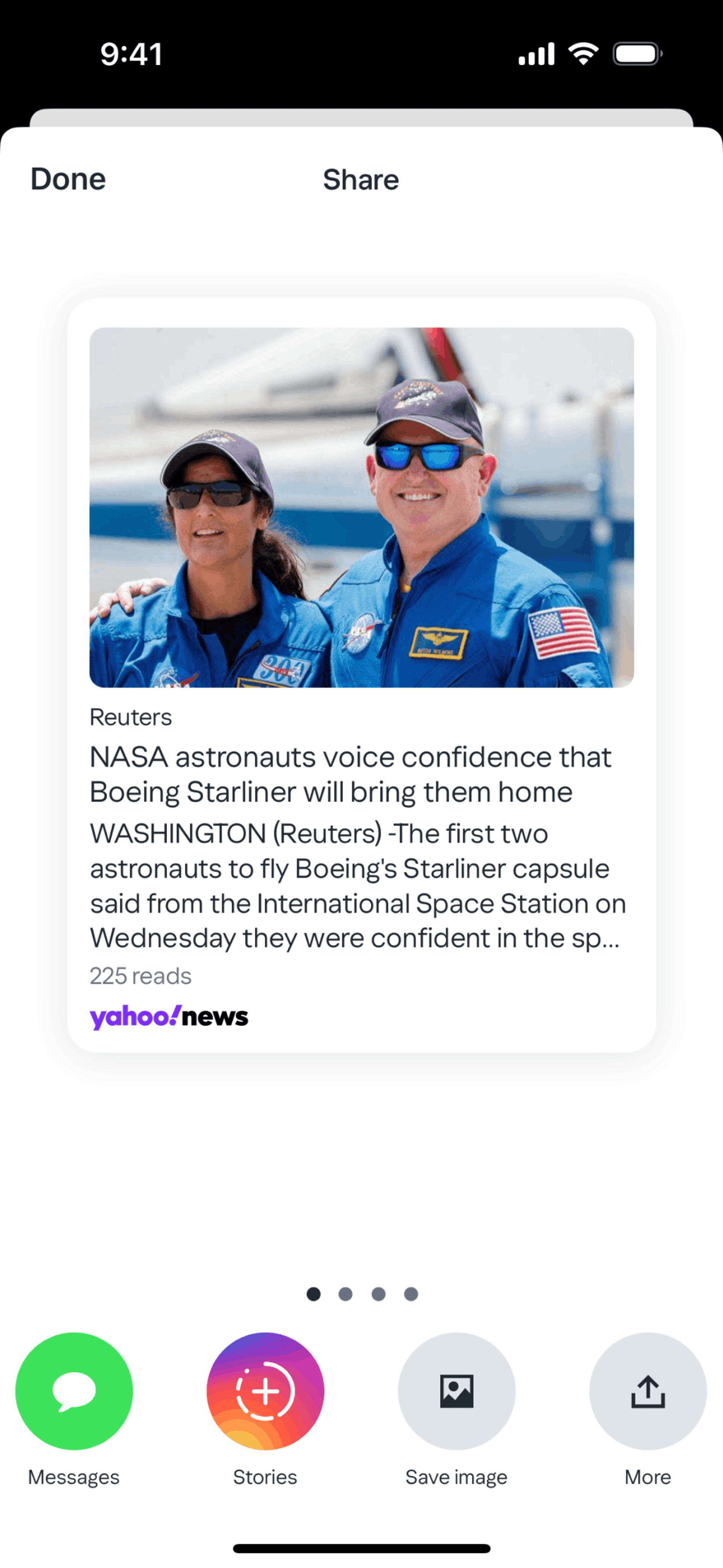 Yahoo News iOS News interface screenshot 9