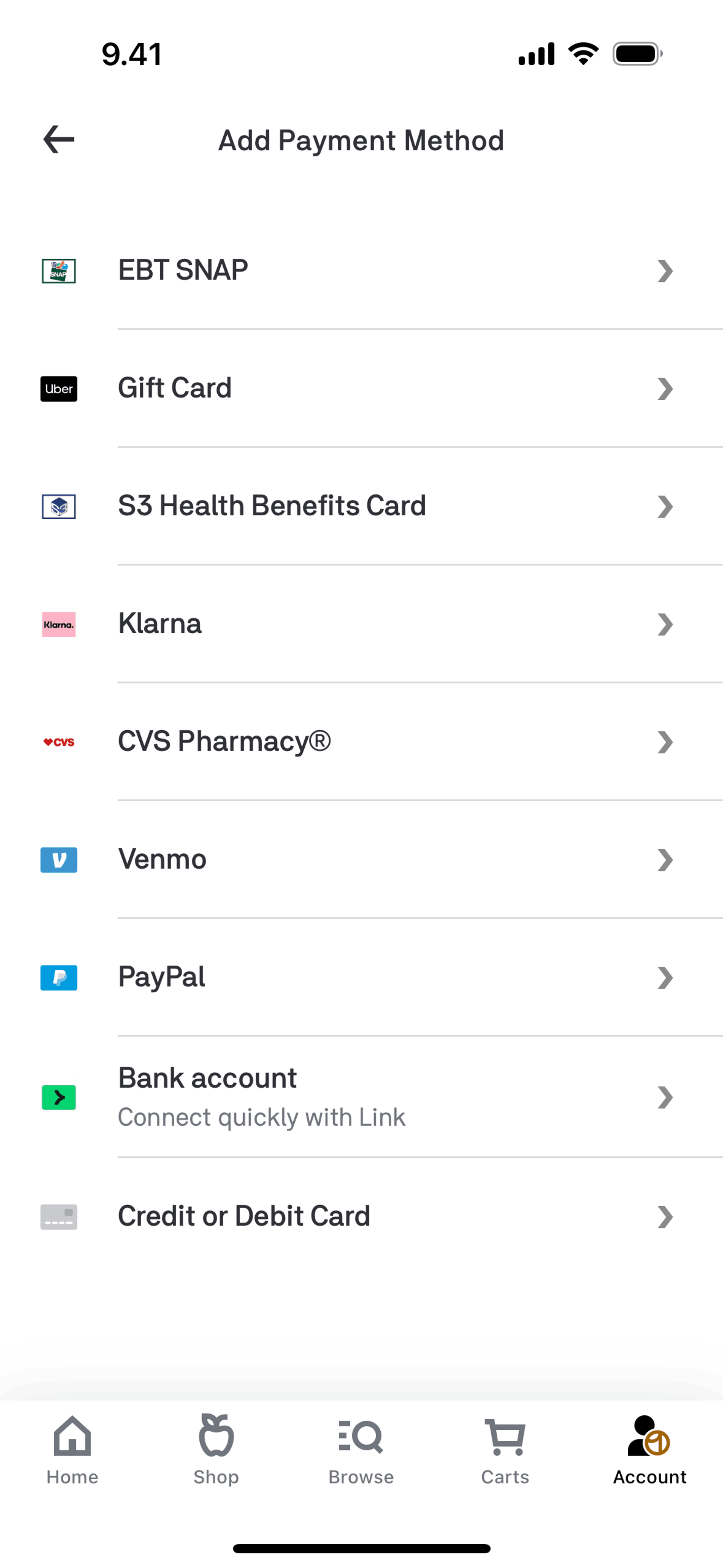 Postmates iOS Food & Drink interface screenshot 23