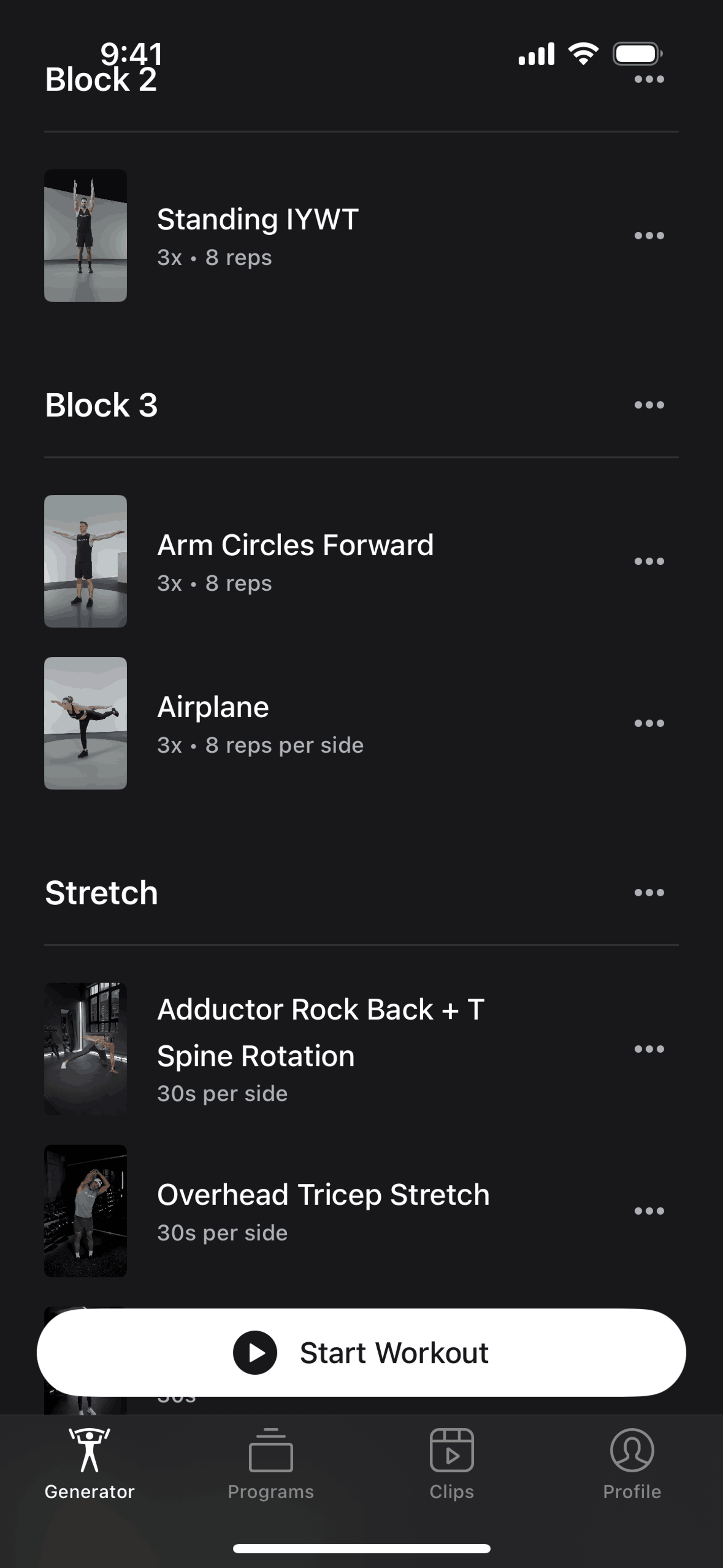 Peloton Strength+ iOS Health & Fitness interface screenshot 24