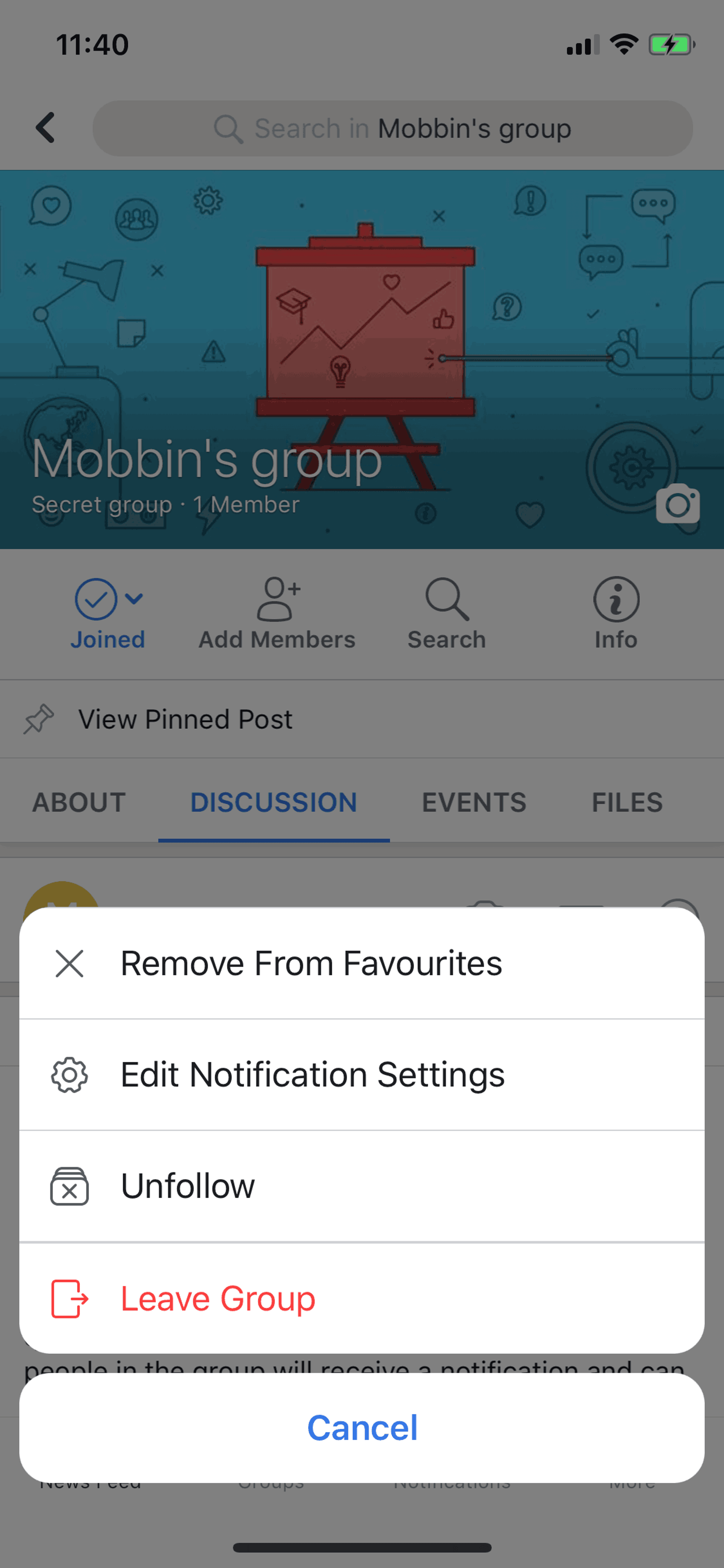 Workplace iOS Business interface screenshot 15