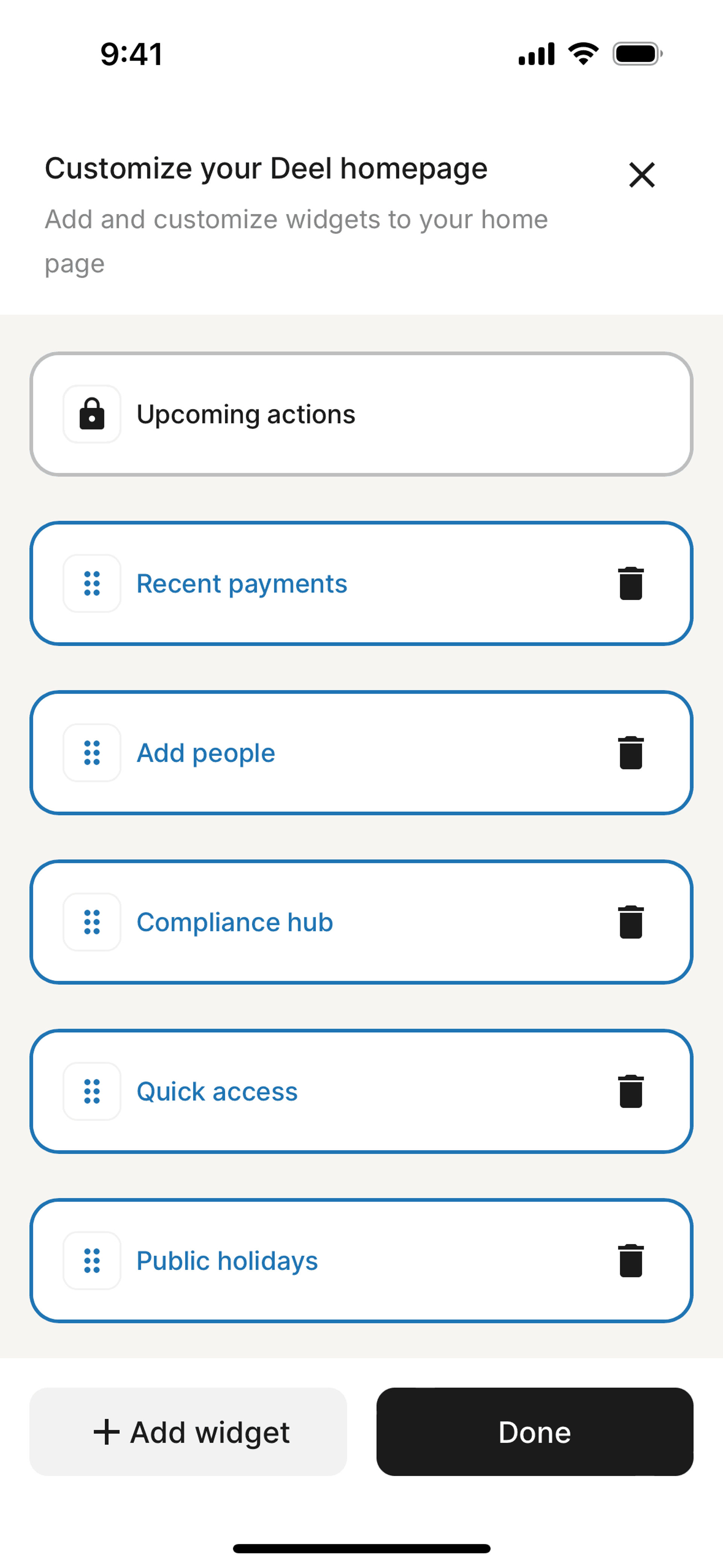Deel iOS Business interface screenshot 7