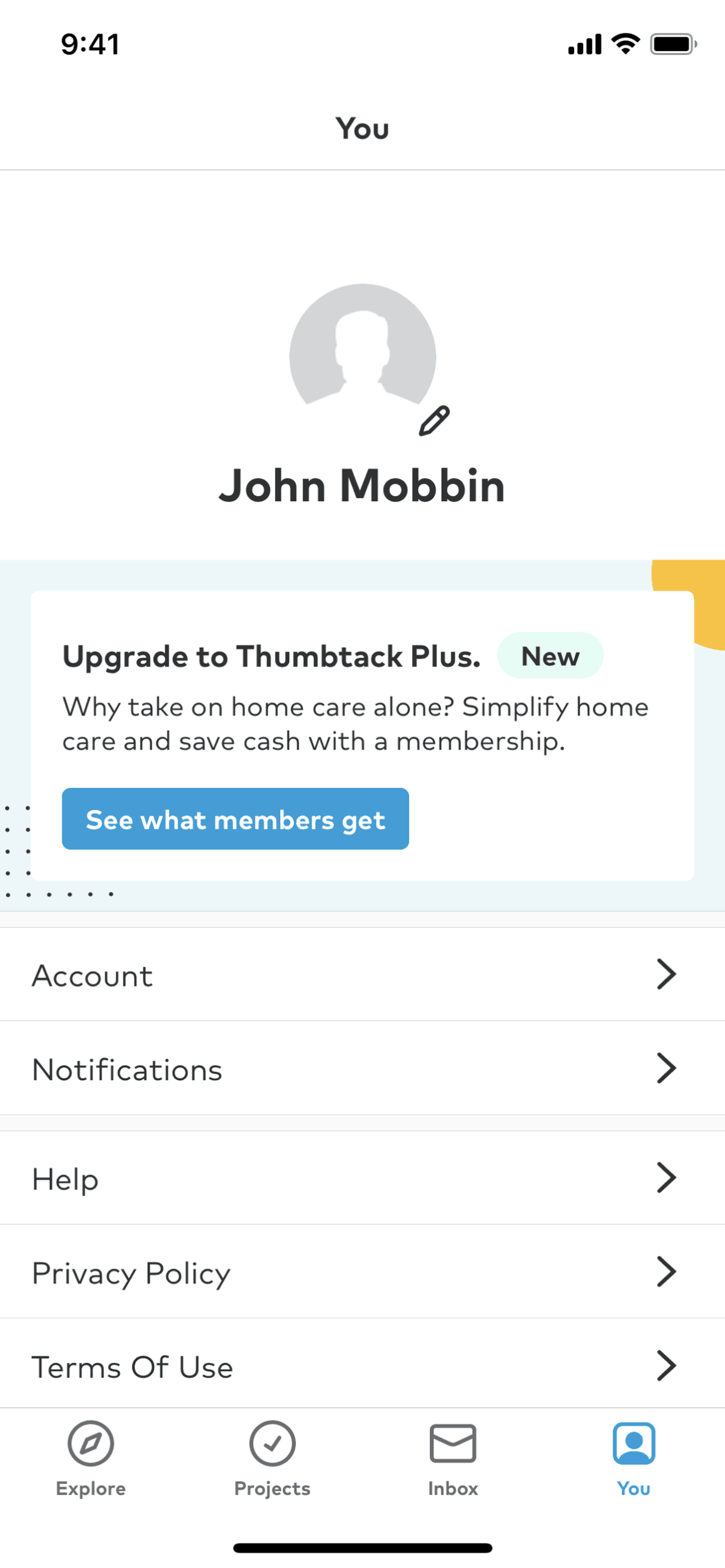 Thumbtack iOS Lifestyle interface screenshot 4