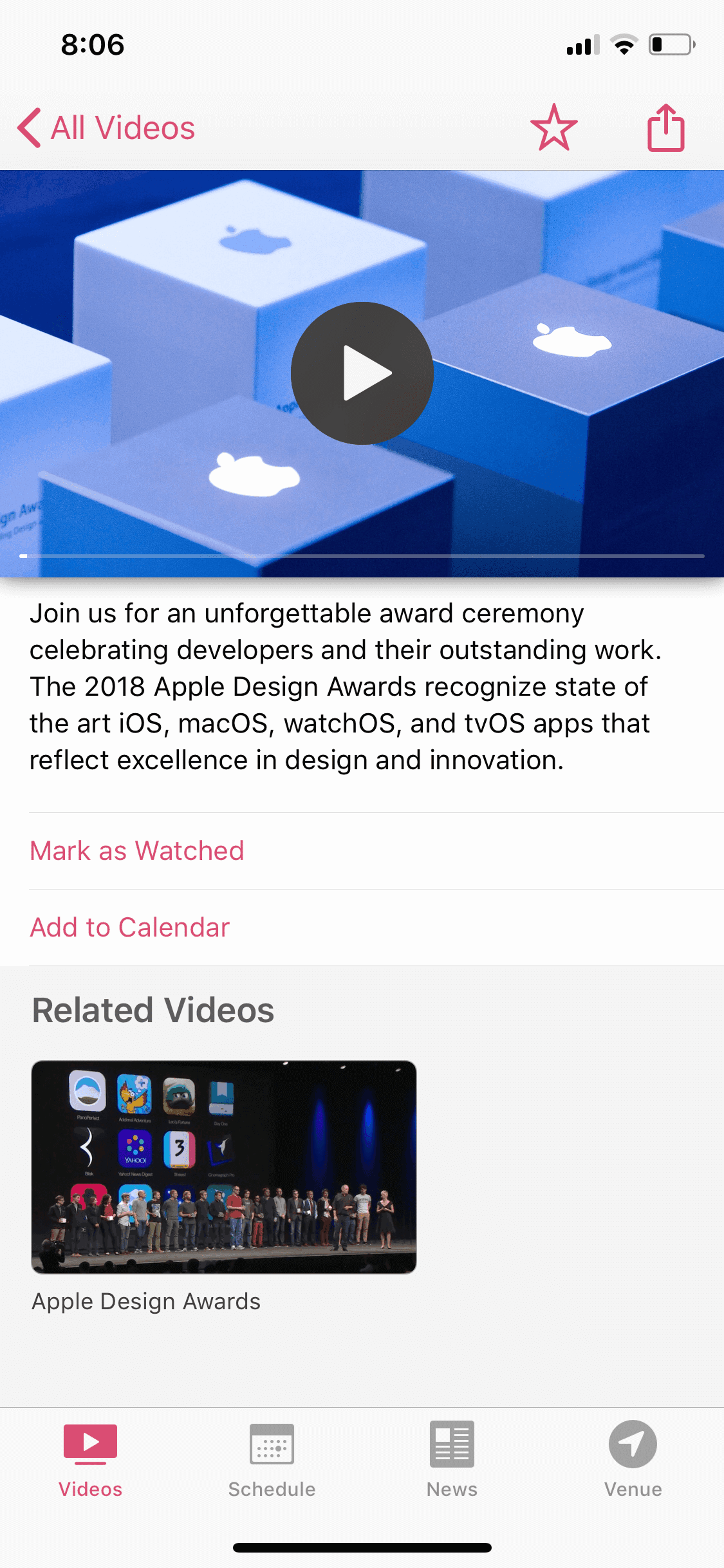 WWDC iOS Reference interface screenshot 6