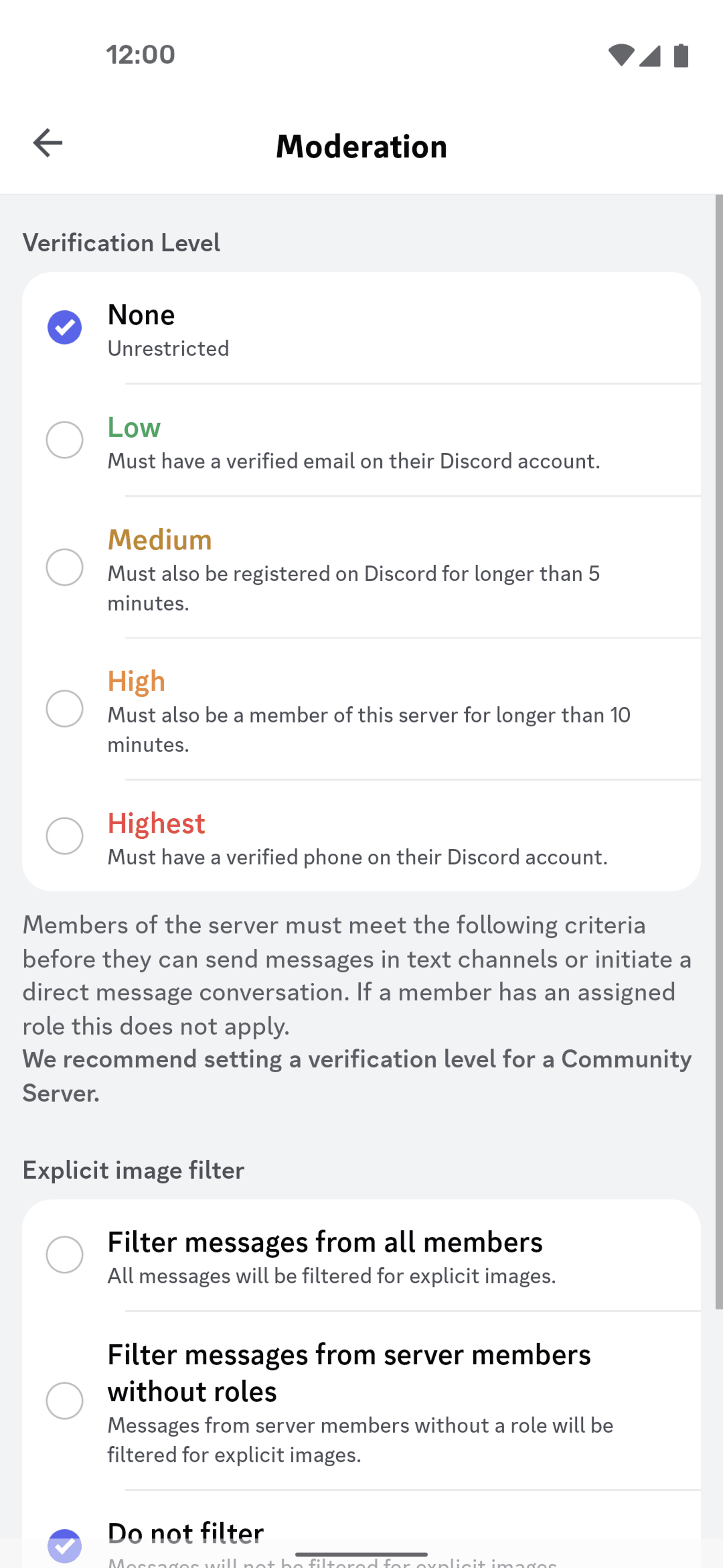 Discord Android Social Networking interface screenshot 19