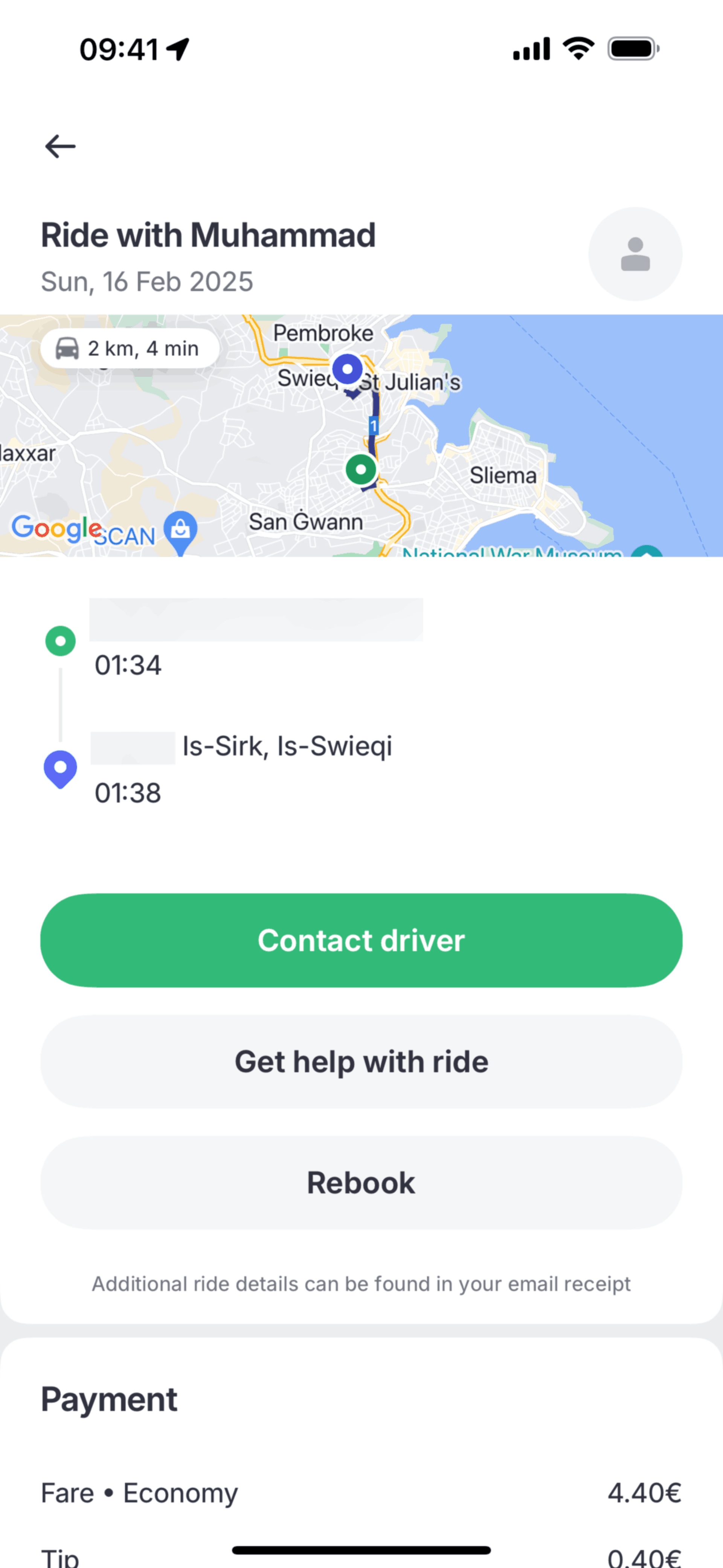 Bolt iOS Travel & Transportation interface screenshot 5