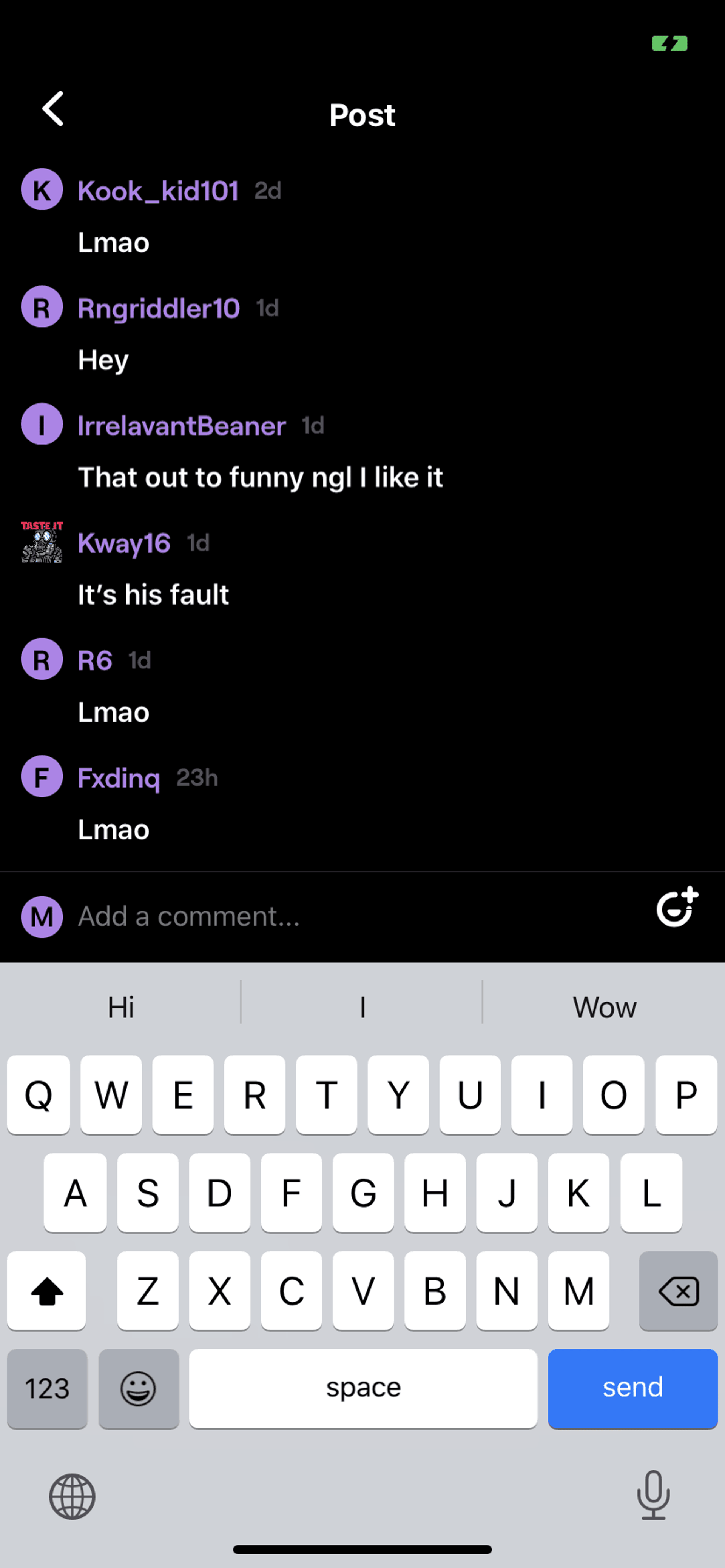 Powder iOS Social Networking interface screenshot 18