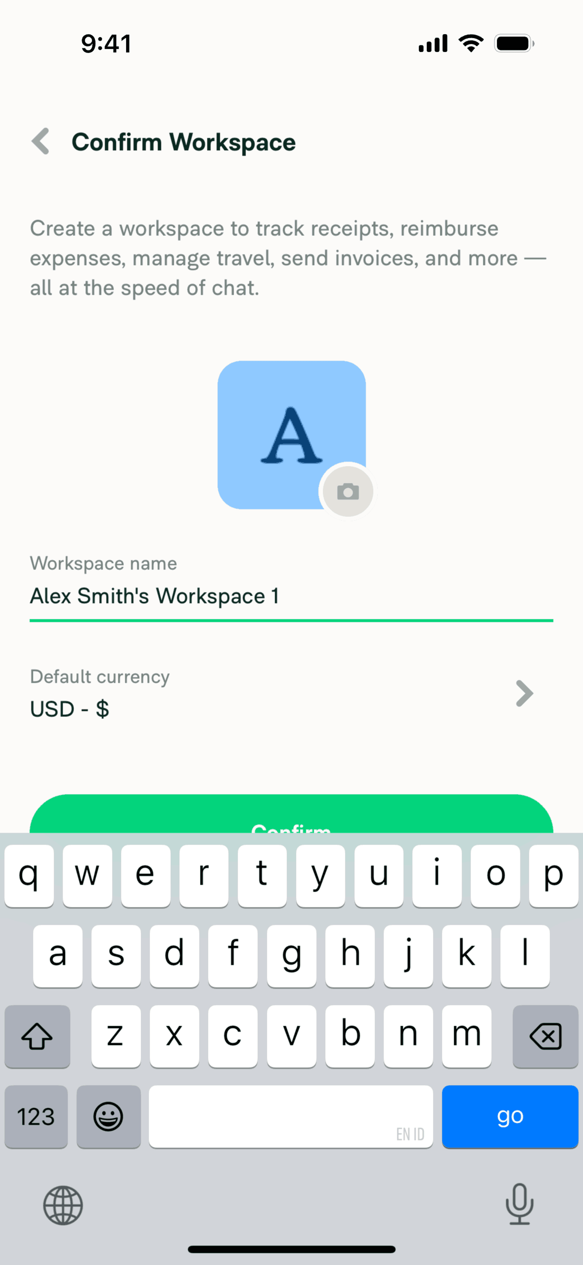 Expensify iOS Finance interface screenshot 14