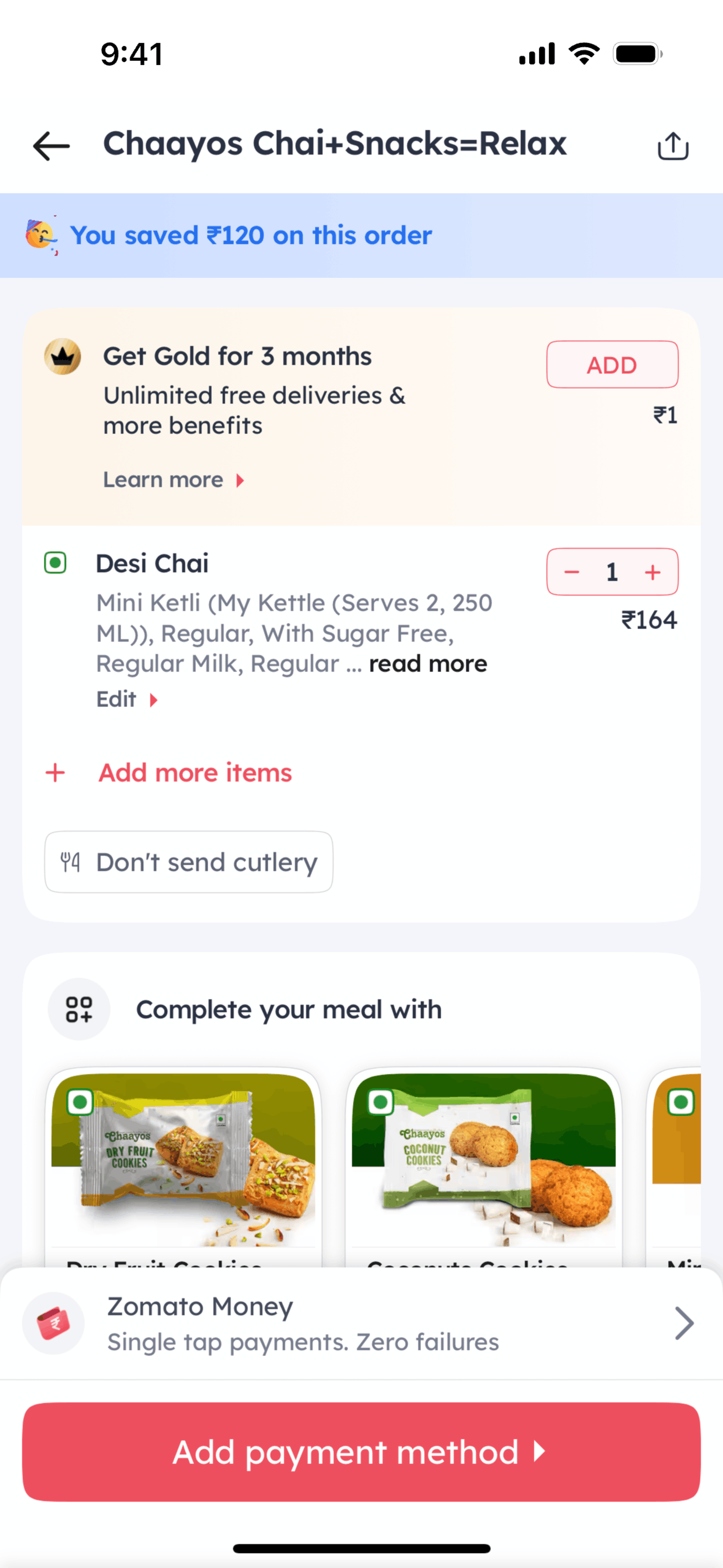 Zomato iOS Food & Drink interface screenshot 19