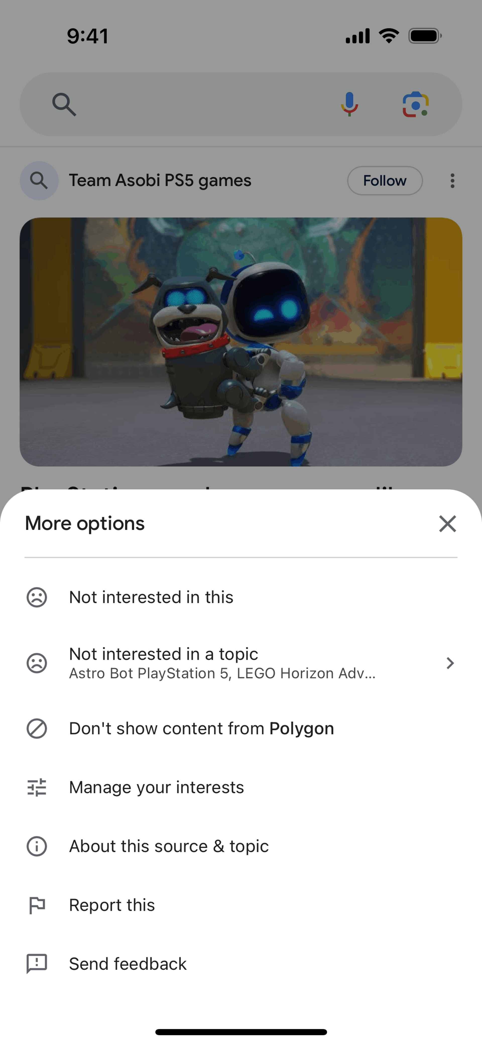 Google iOS AI interface screenshot 5