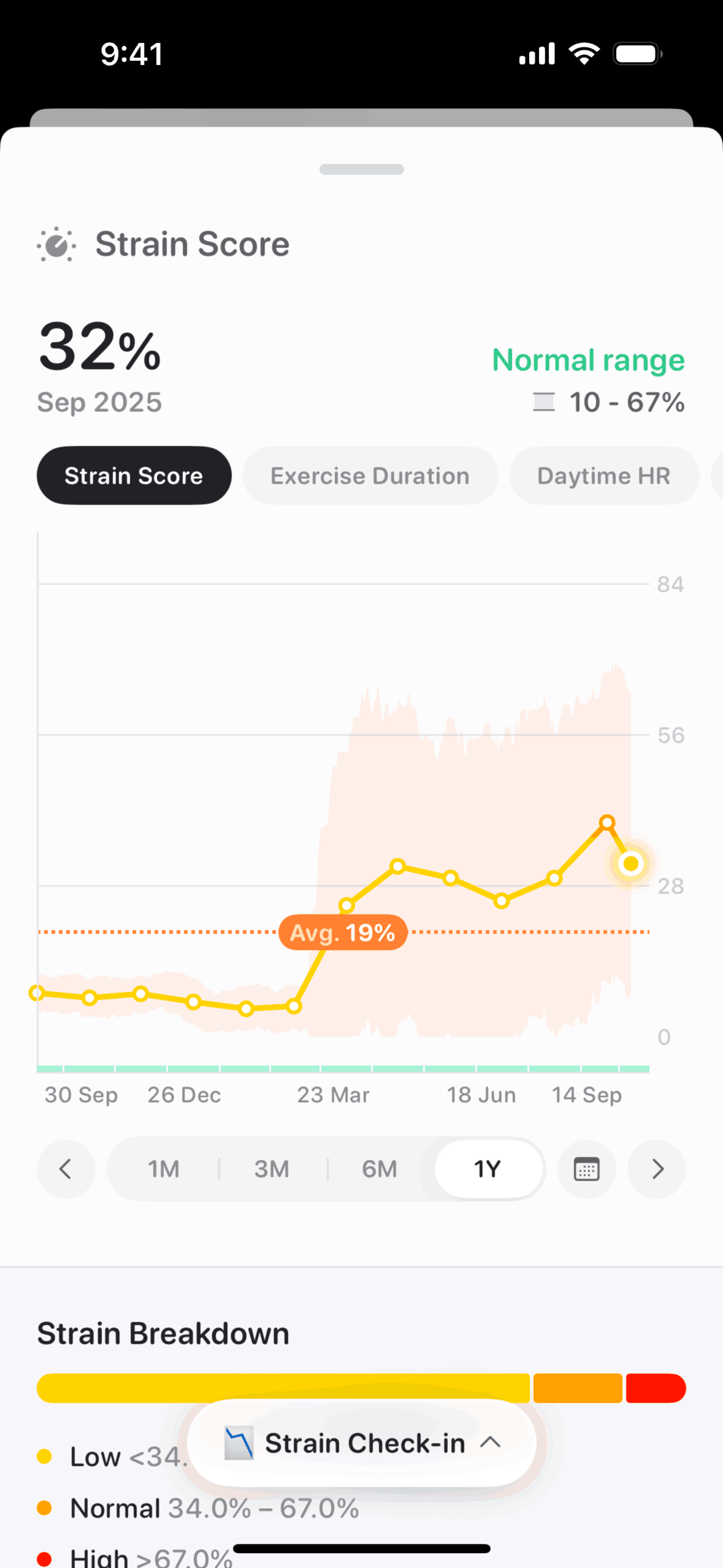 Bevel iOS Health & Fitness interface screenshot 6