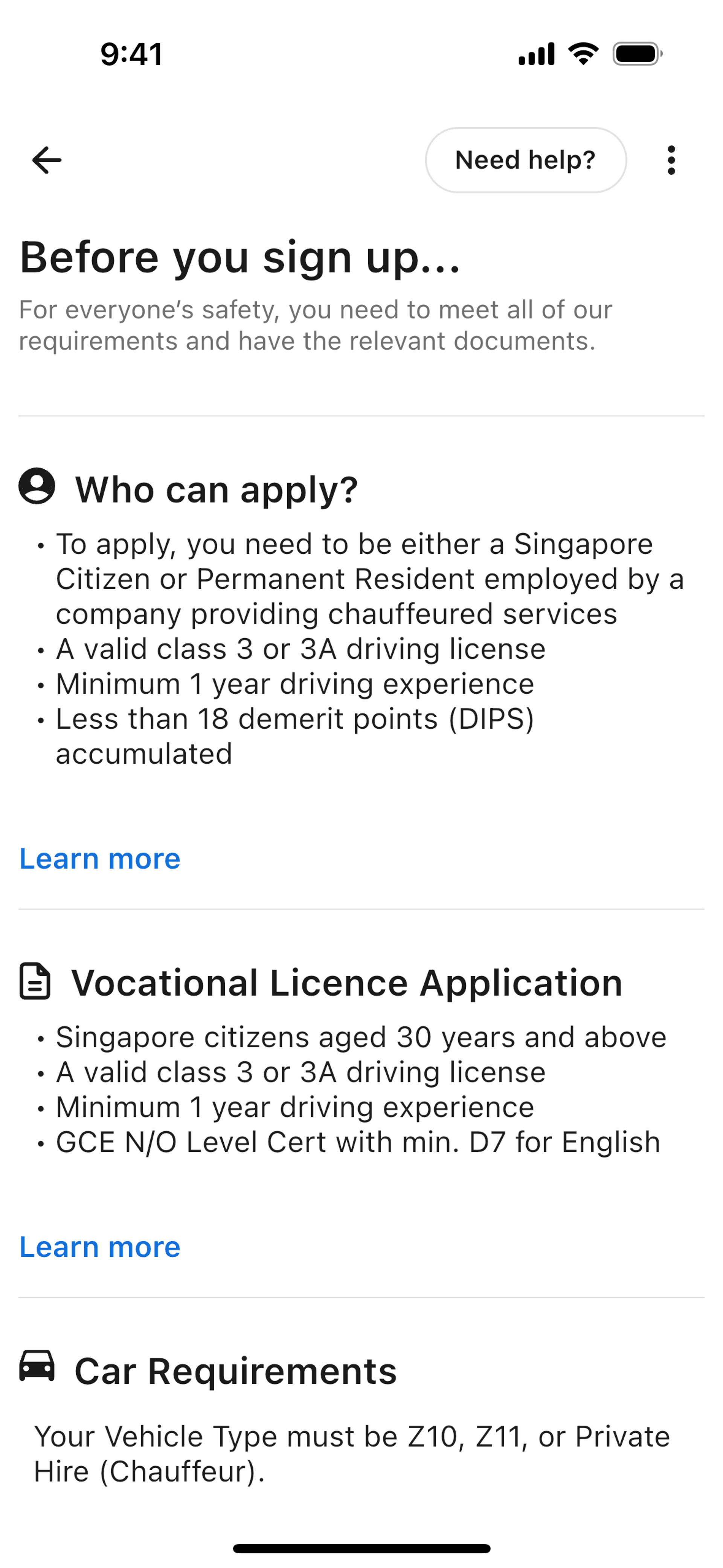 Grab Driver iOS Travel & Transportation interface screenshot 5