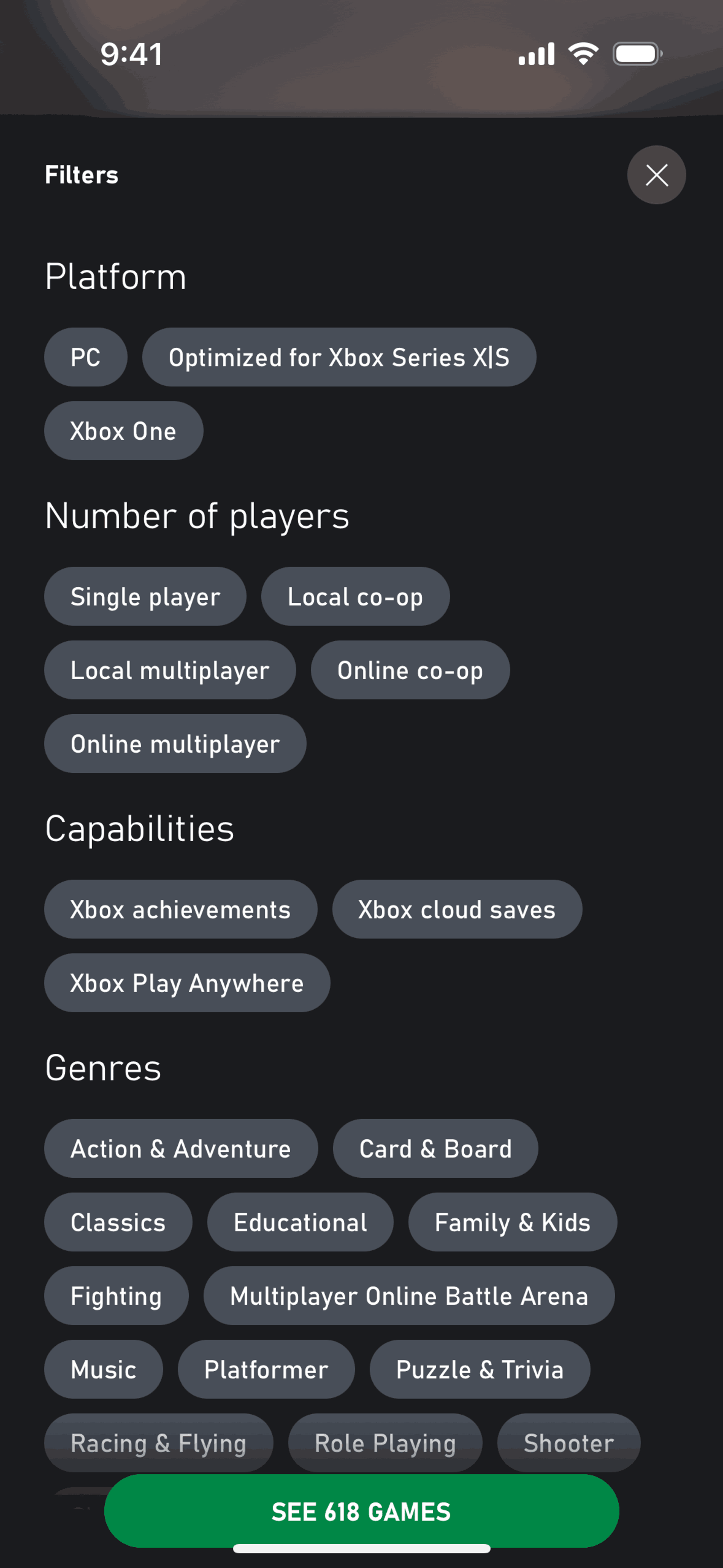 Xbox iOS Entertainment interface screenshot 19