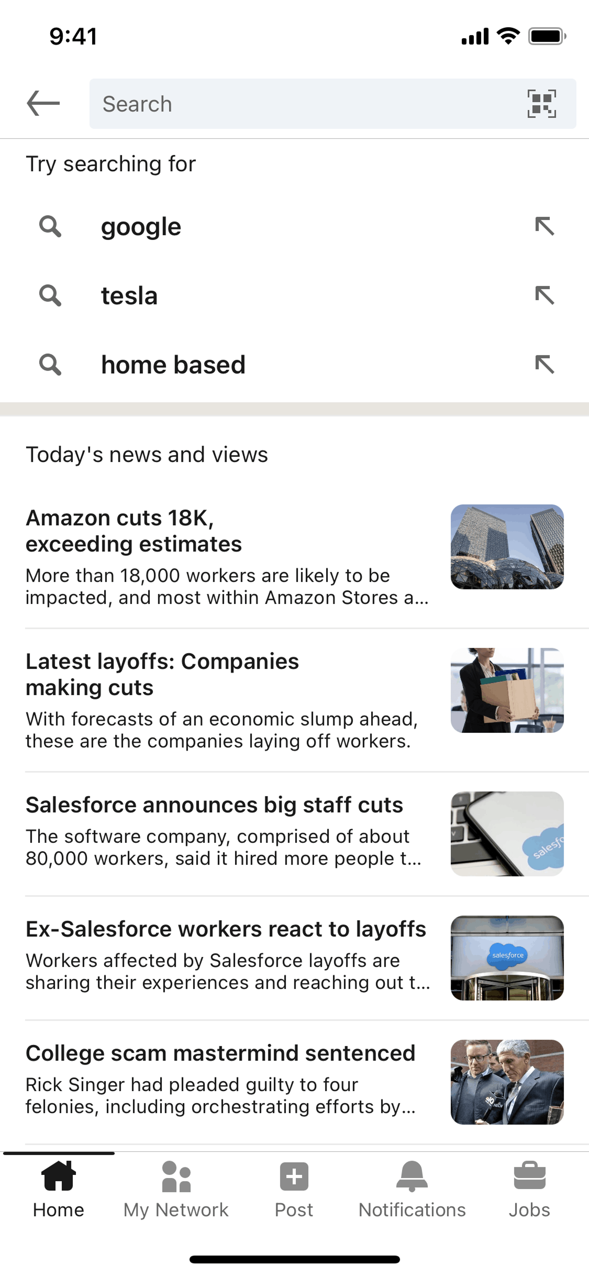 LinkedIn iOS Business interface screenshot 15