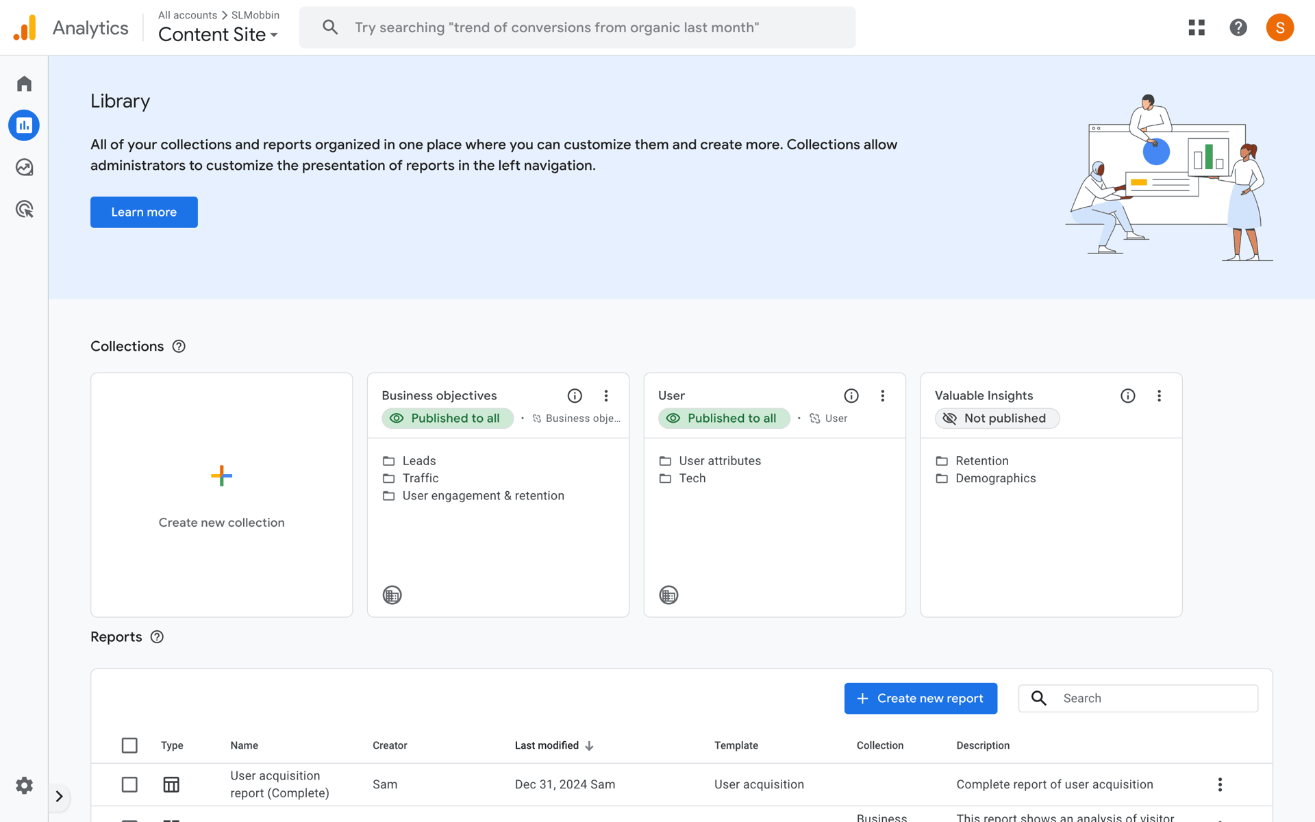 Google Analytics Web Business interface screenshot 10