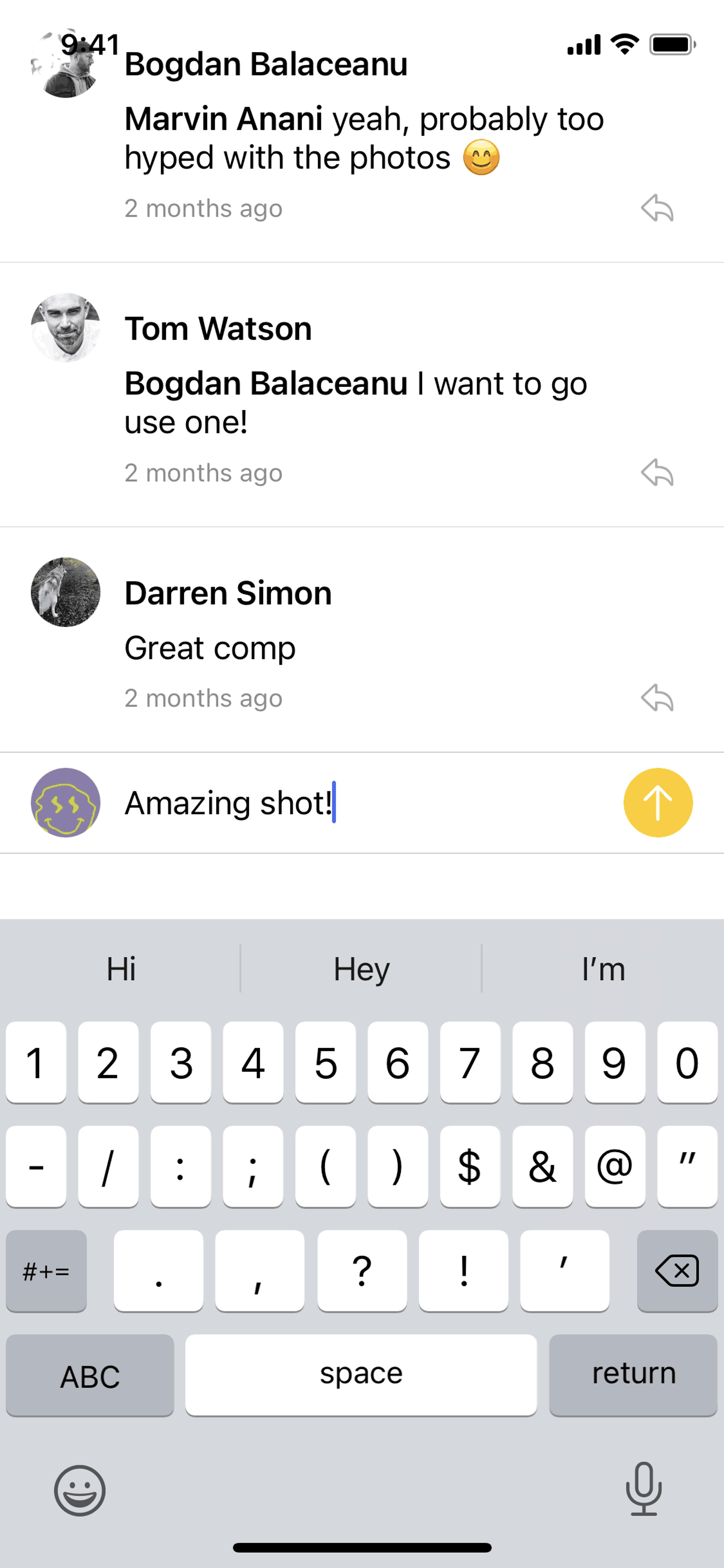 Glass iOS Photo & Video interface screenshot 9