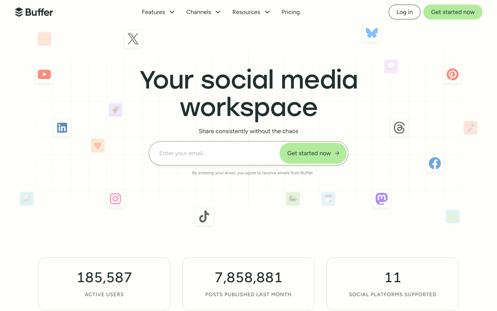 Buffer Web Business interface screenshot 1