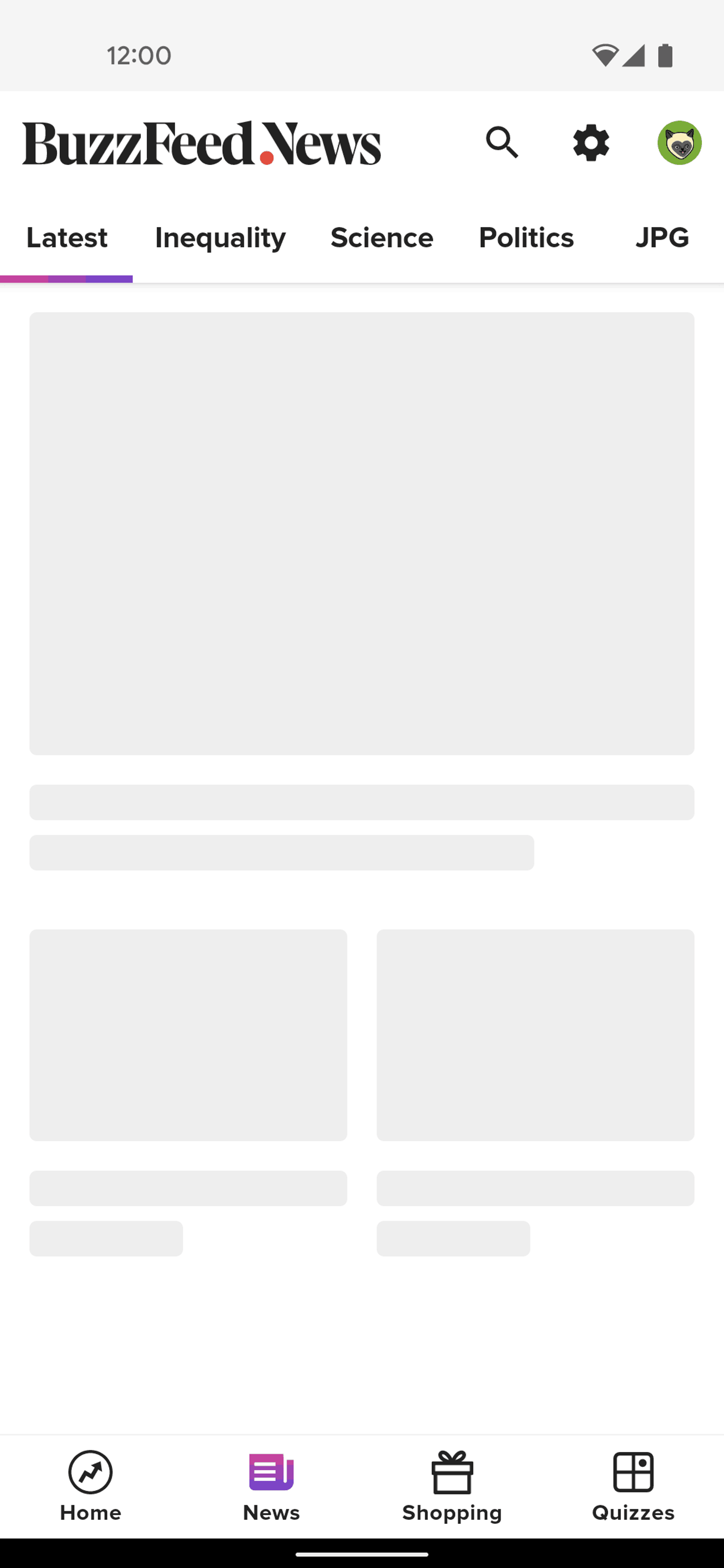BuzzFeed Android Entertainment interface screenshot 5
