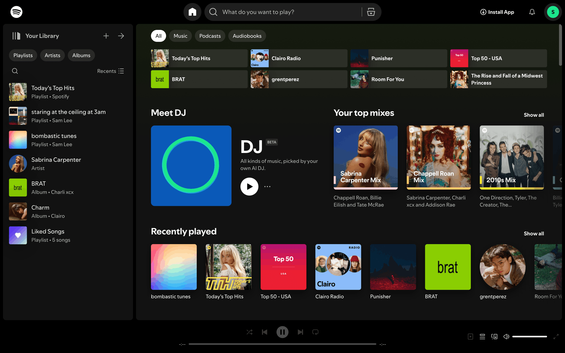 Spotify Web Music & Audio interface screenshot 23