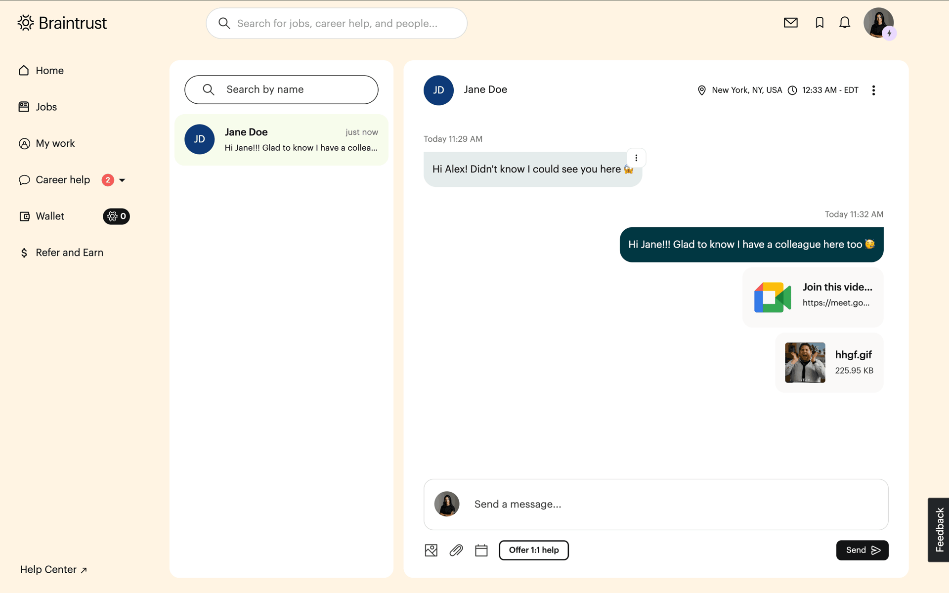 Braintrust Web AI interface screenshot 10