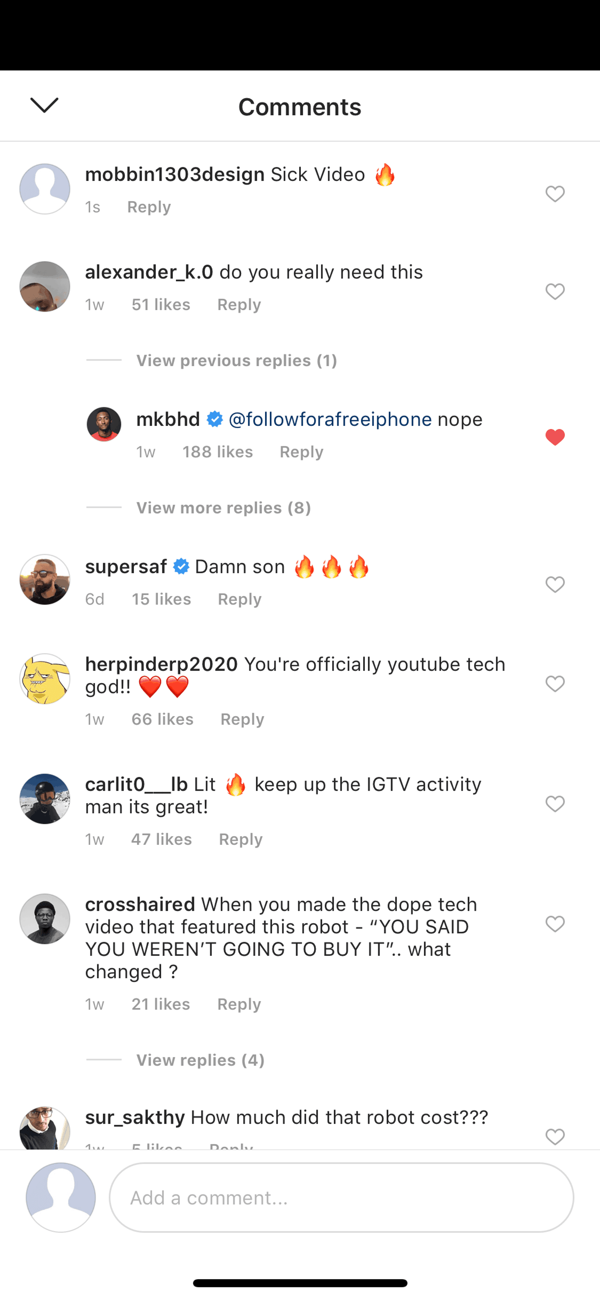 IGTV iOS Photo & Video interface screenshot 21
