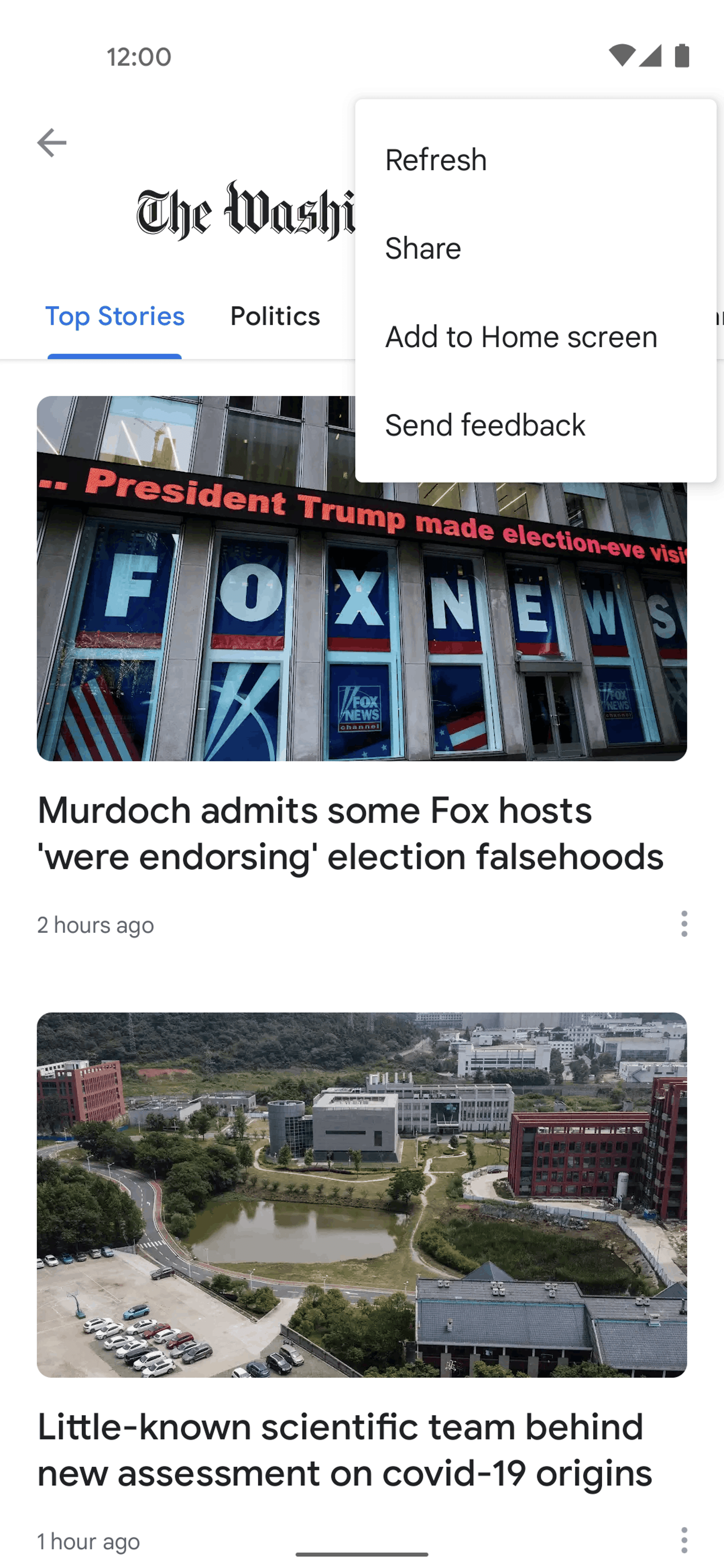 Google News Android News interface screenshot 15