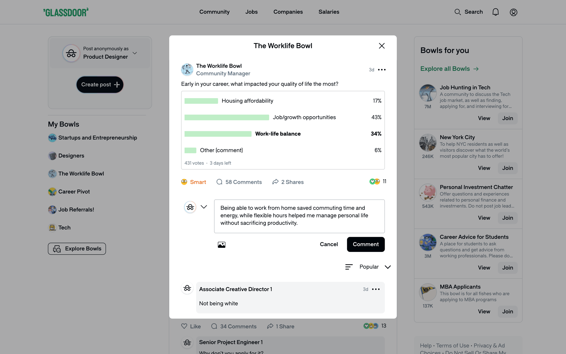 Glassdoor Web Business interface screenshot 15