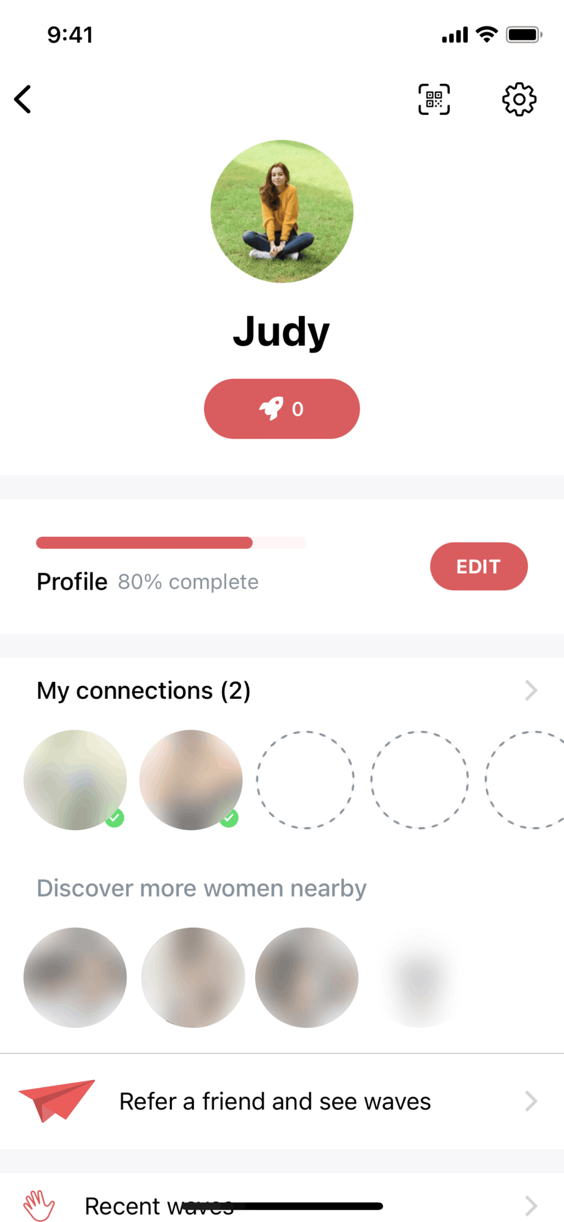 Peanut iOS Social Networking interface screenshot 19