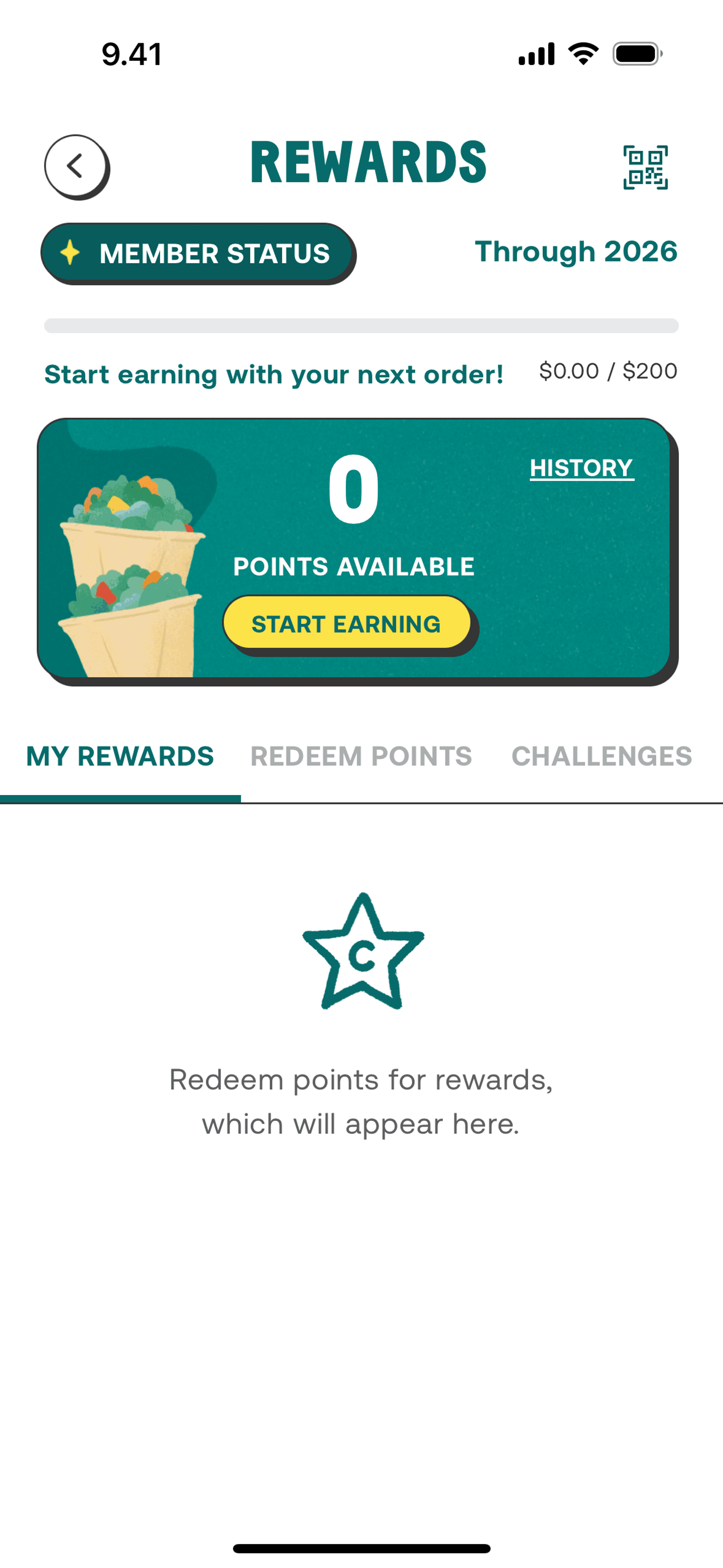 CHOPT iOS Food & Drink interface screenshot 9