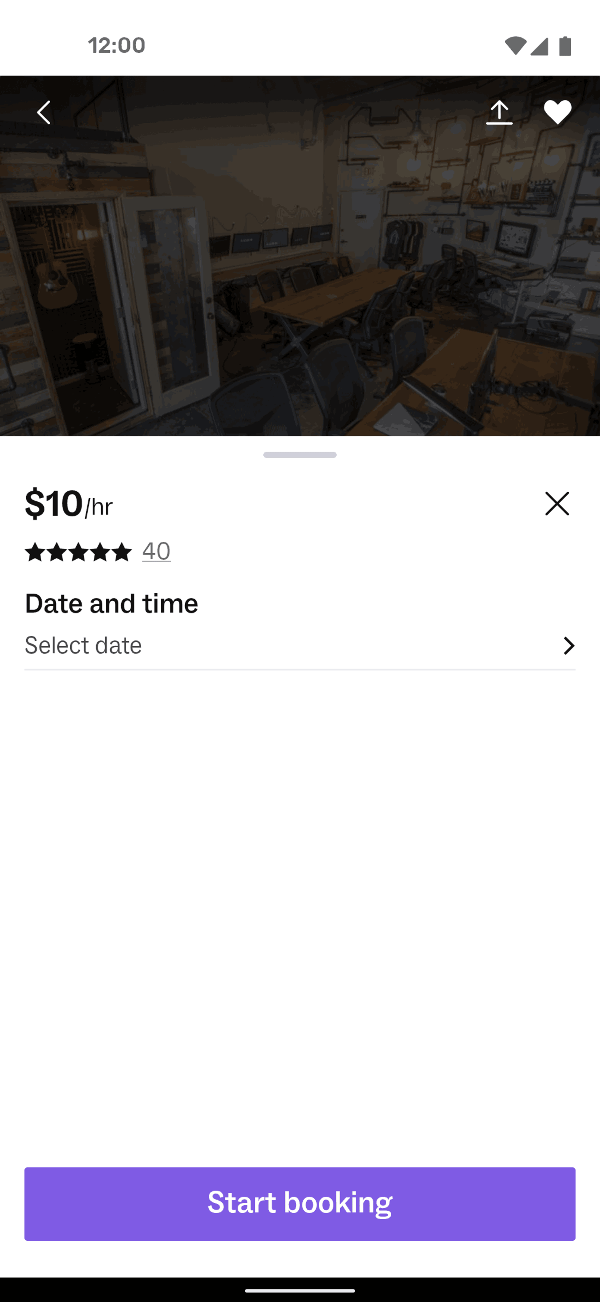 Peerspace Android Lifestyle interface screenshot 14