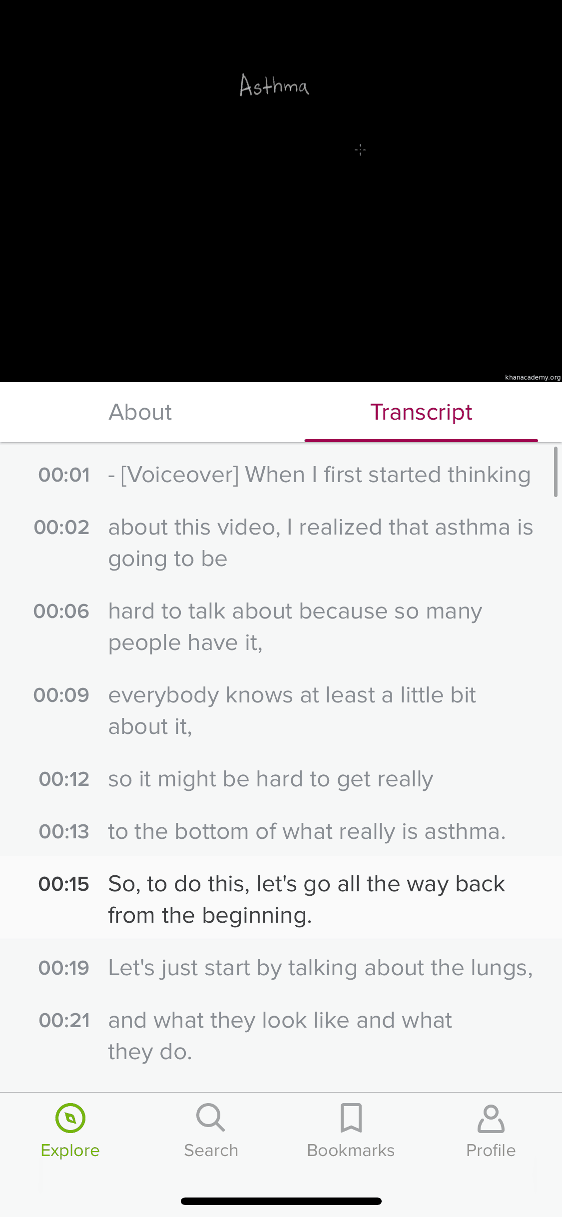 Khan Academy iOS Education interface screenshot 6