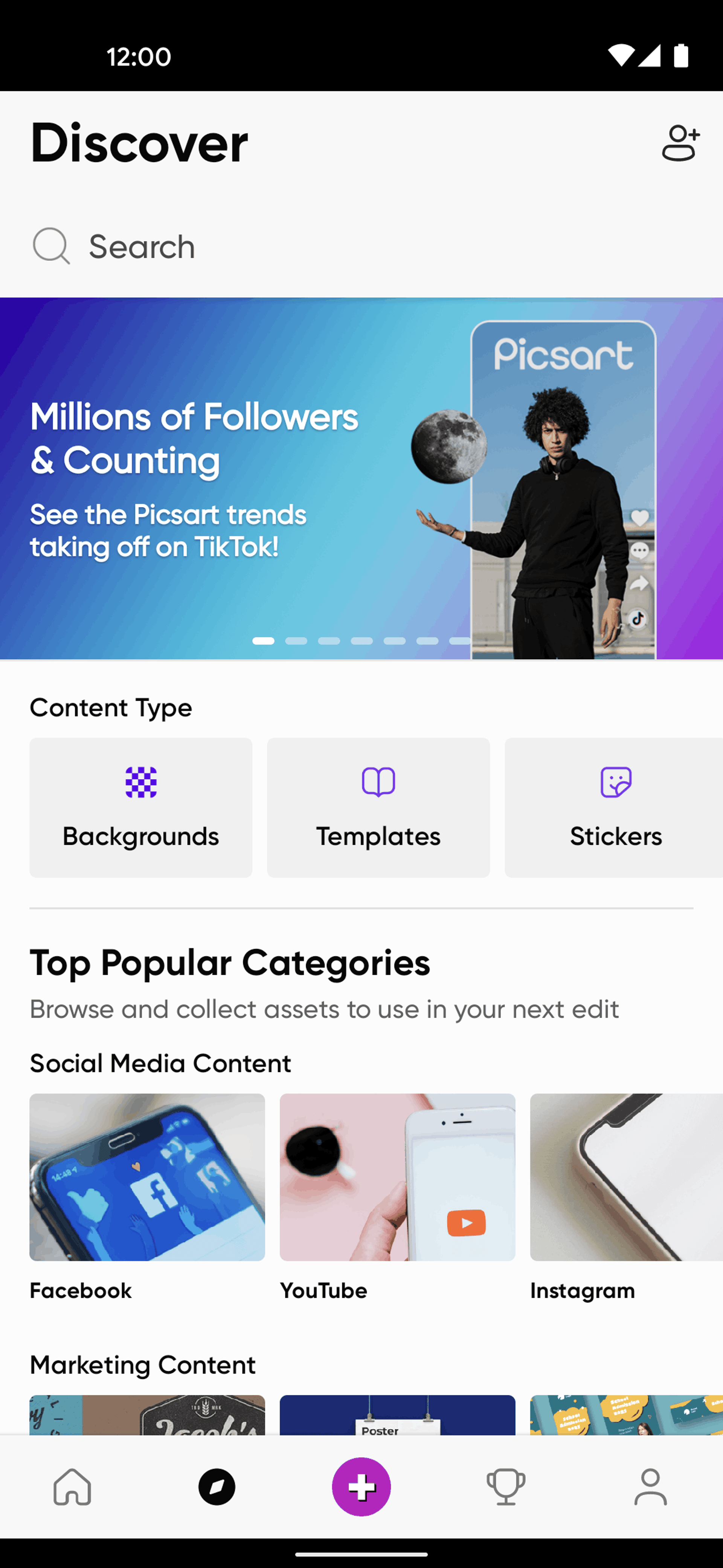 Picsart Android Photo & Video interface screenshot 5
